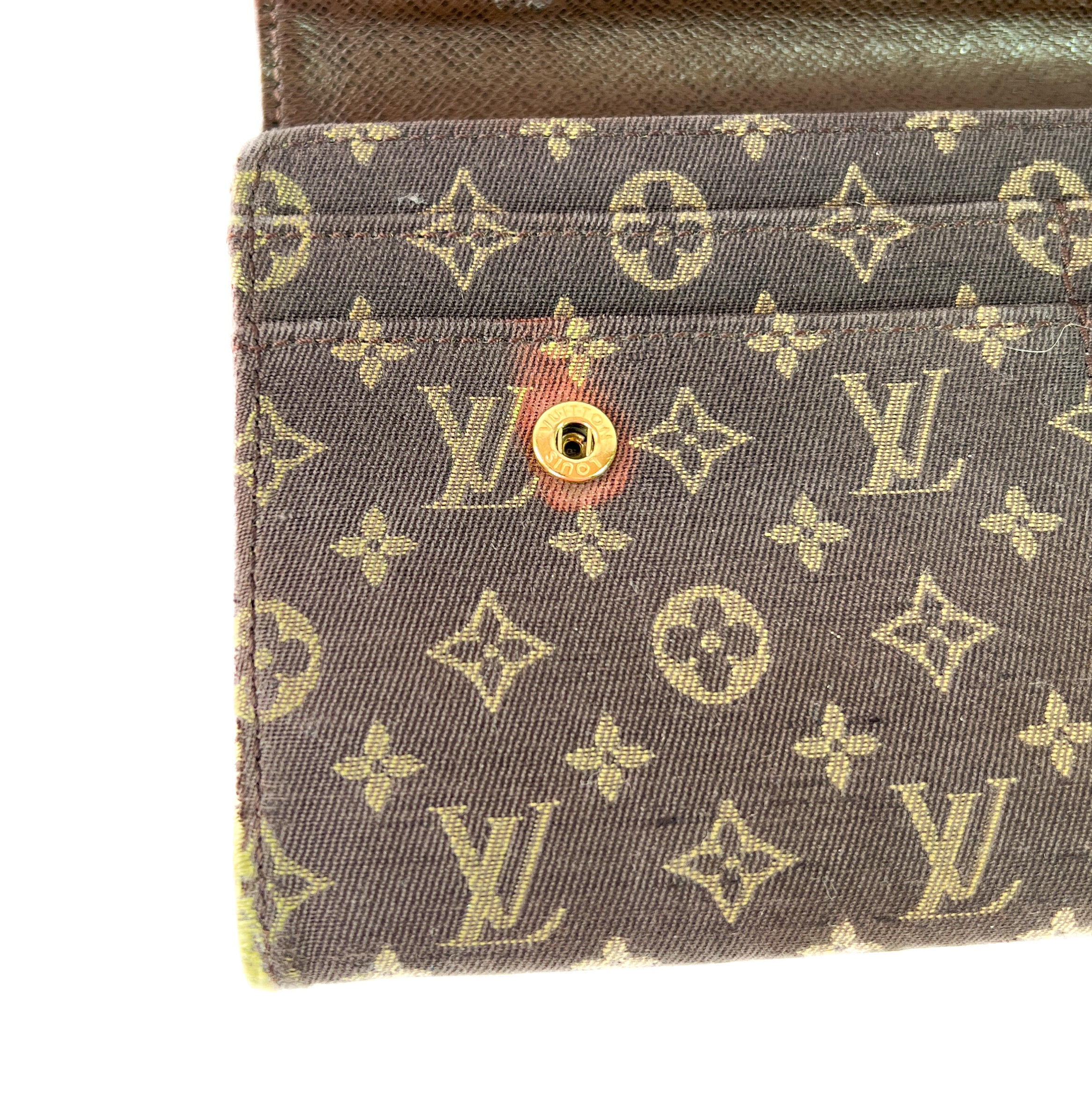 Louis Vuitton brown denim monogram wallet