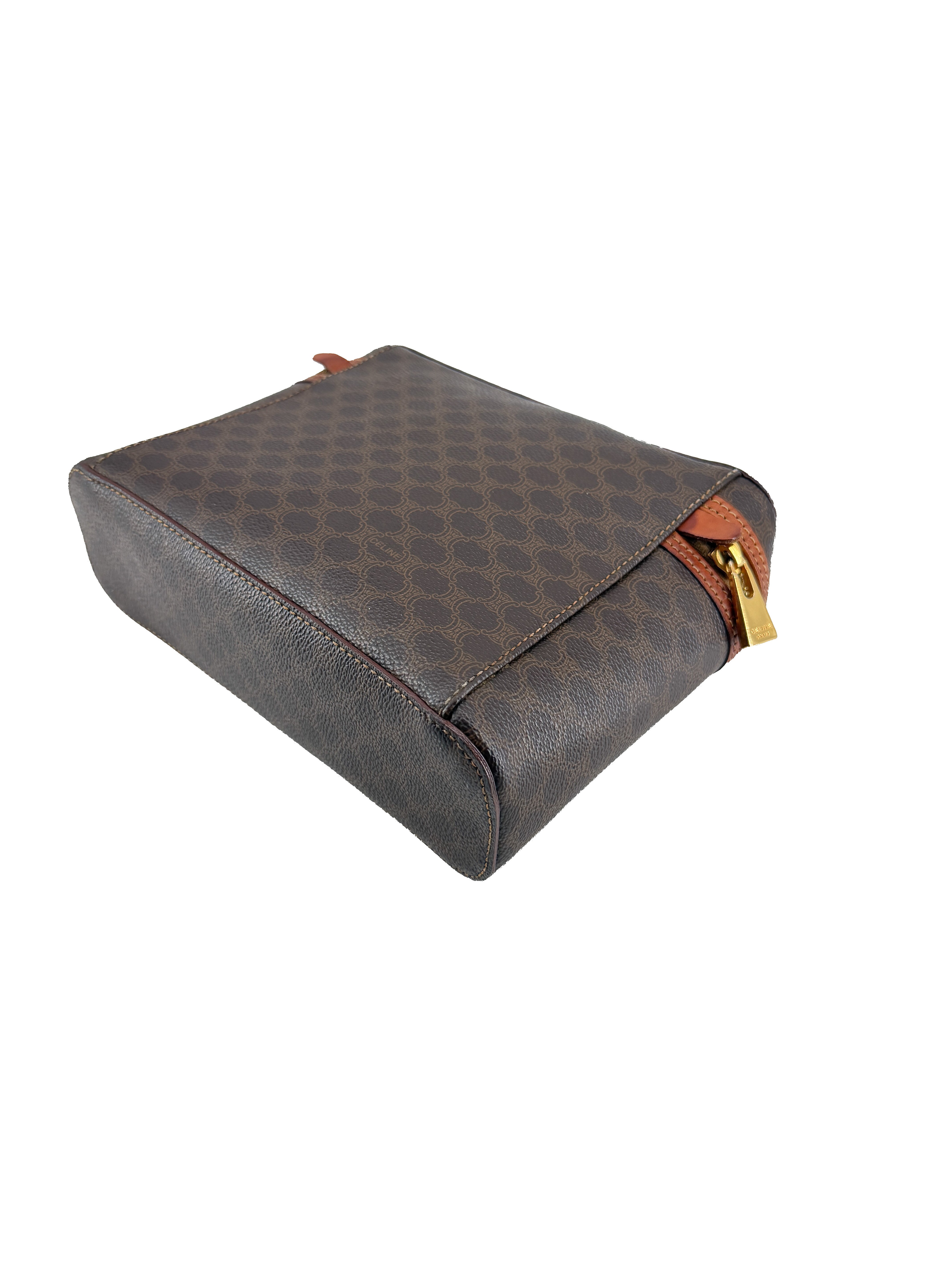 Celine brown Macadam vintage vanity bag MC97