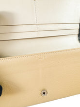 Loewe beige/black leather long wallet