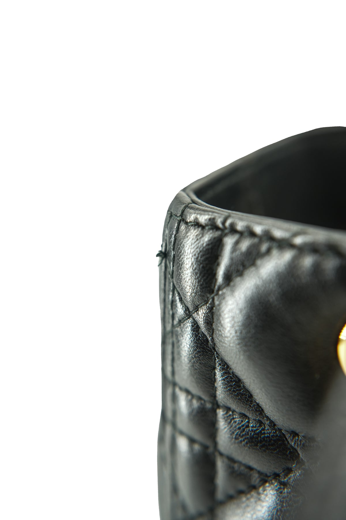 Christian Dior black quilted Lady Dior vintage 18-MA-0153