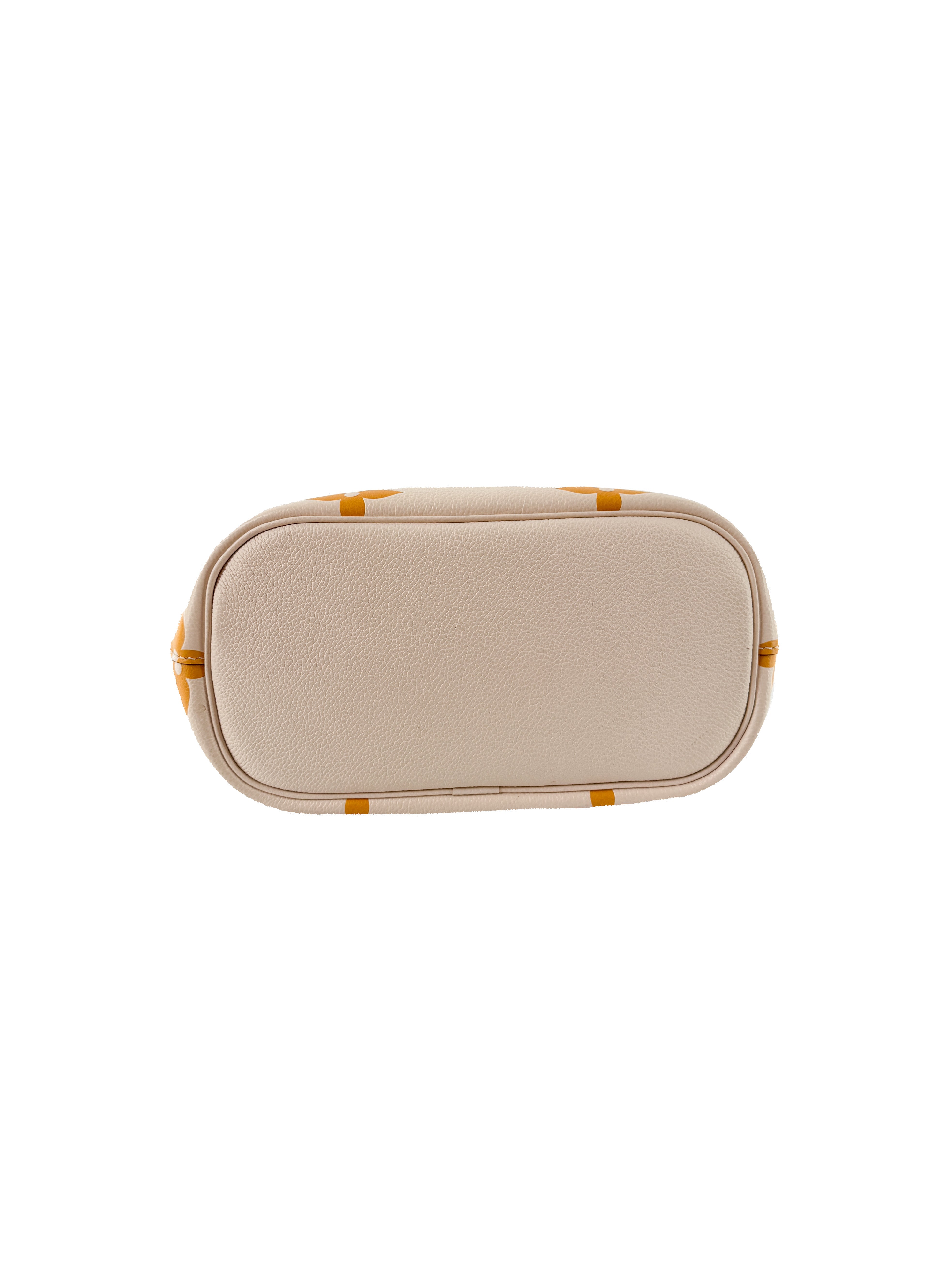 Louis Vuitton empreinte monogram Giant by the Pool Marshmallow Hobo cream/saffron NFC - My Girlfriend's Wardrobe LLC