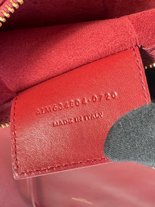 Saint Laurent red Suzanne chain strap shoulder bag  0720