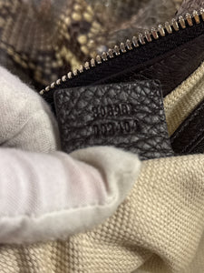 Gucci python medium soho chain hobo bag