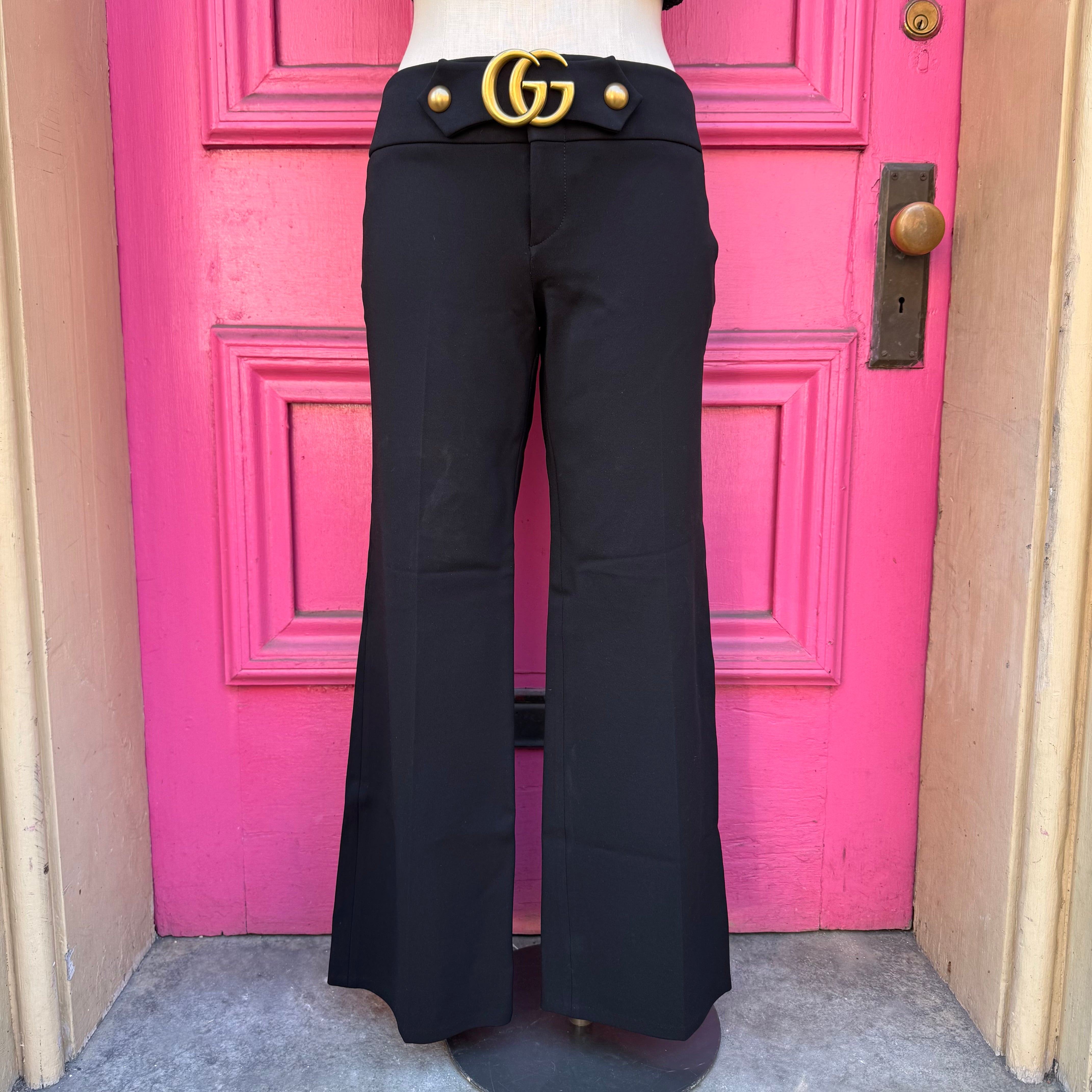 Gucci black GG dress pants size 46 (10)