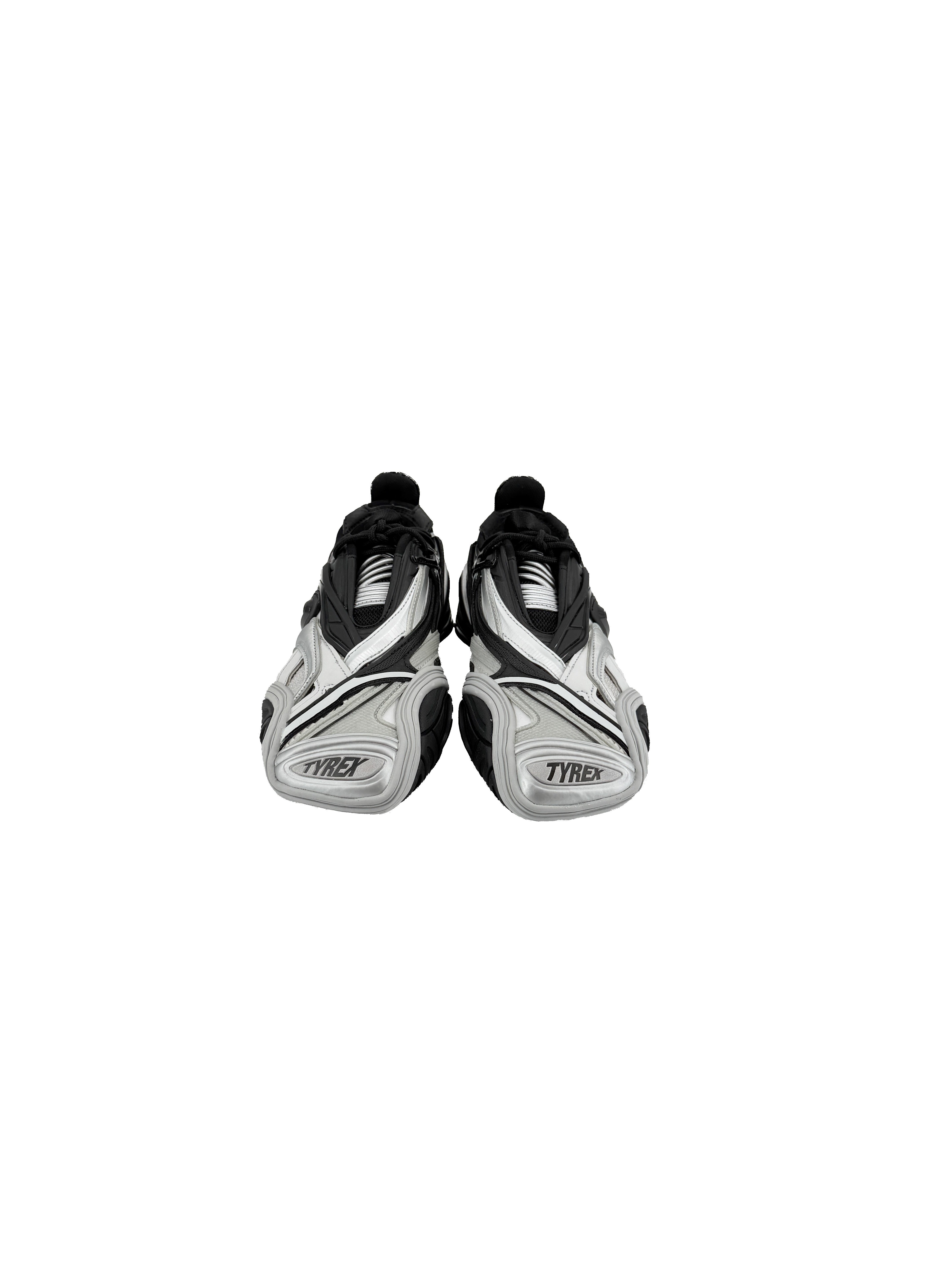 Balenciaga Tyrex black silver sneakers size 36 (6) BOX
