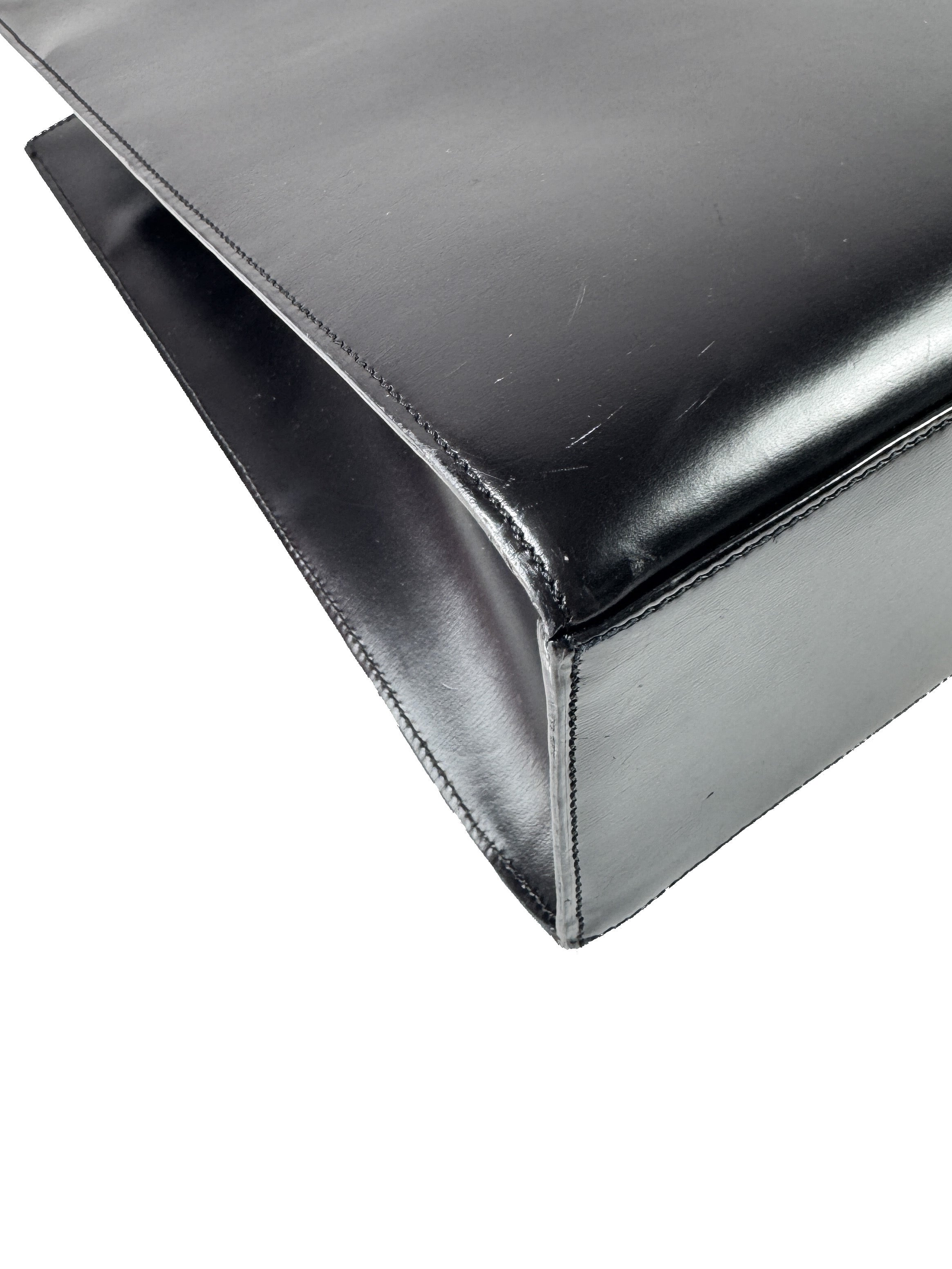 Cartier black leather Panthere tote EBCK