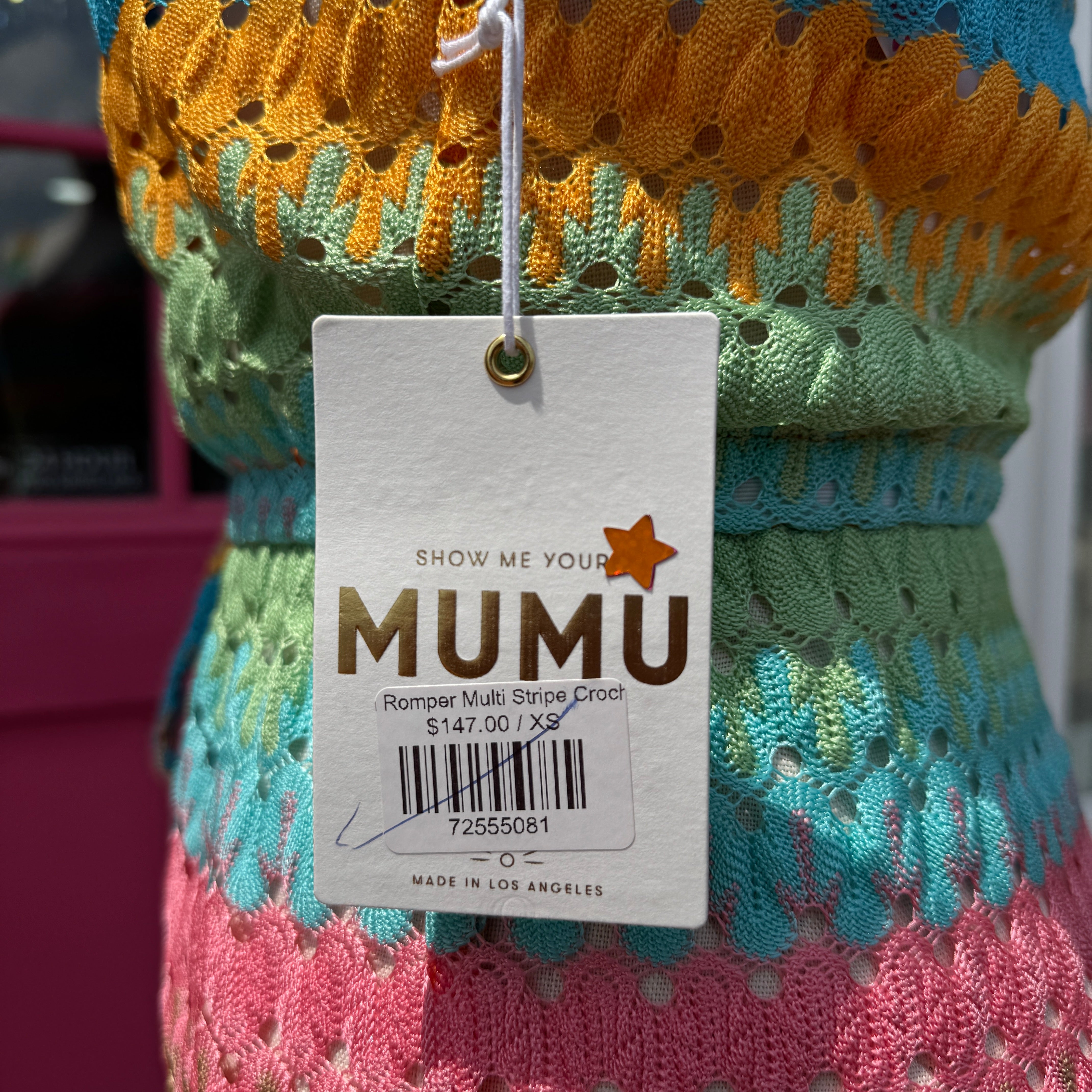 Show Me Your Mumu multicolor Ren romper size XS NWT