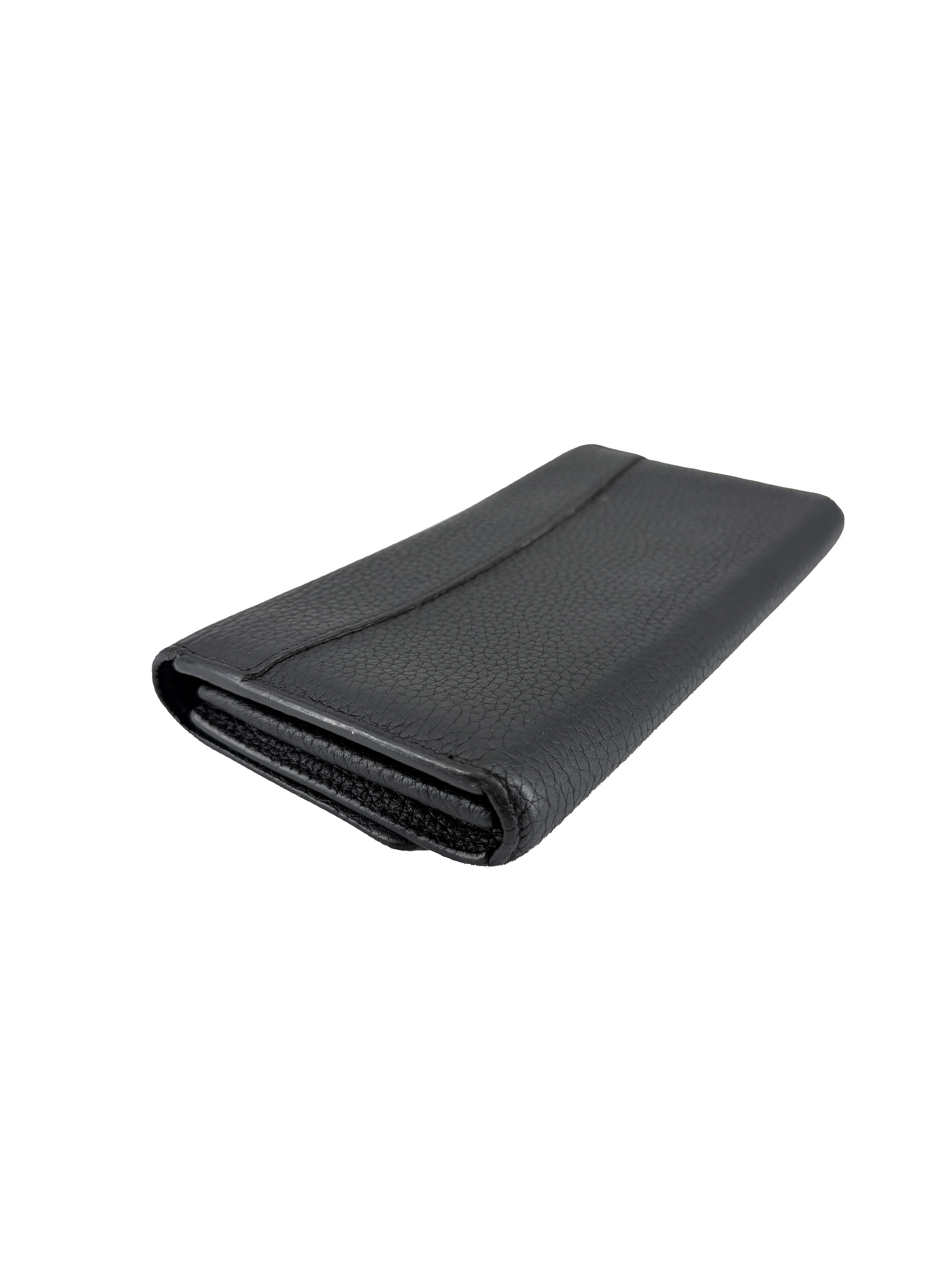 Louis Vuitton Taurillon Studded Sol Capucines Wallet Black MI4128