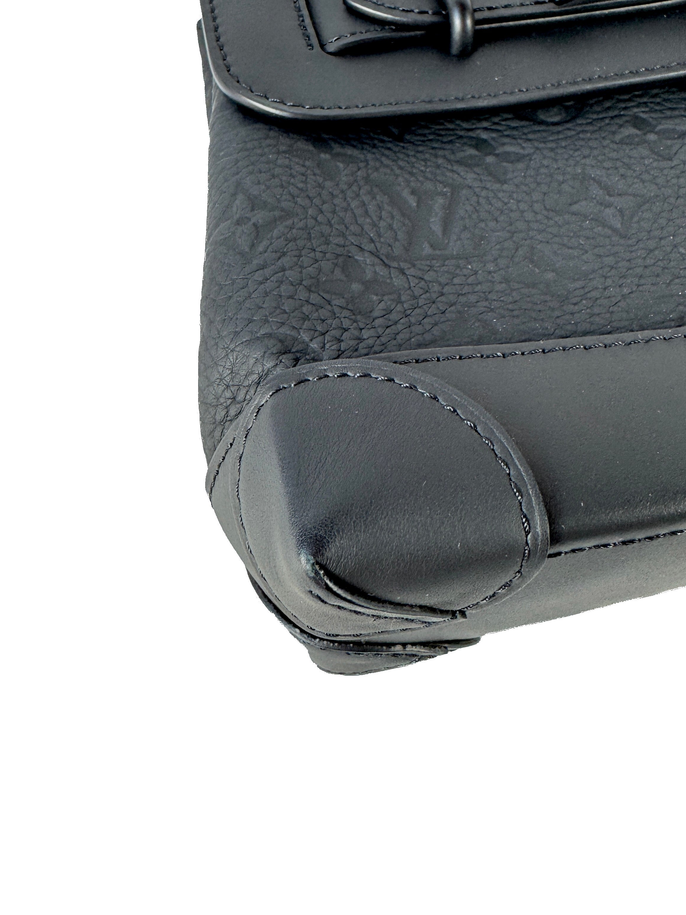 Louis Vuitton Steamer Crossbody Bag Monogram Taurillon Leather PM black (NFC)