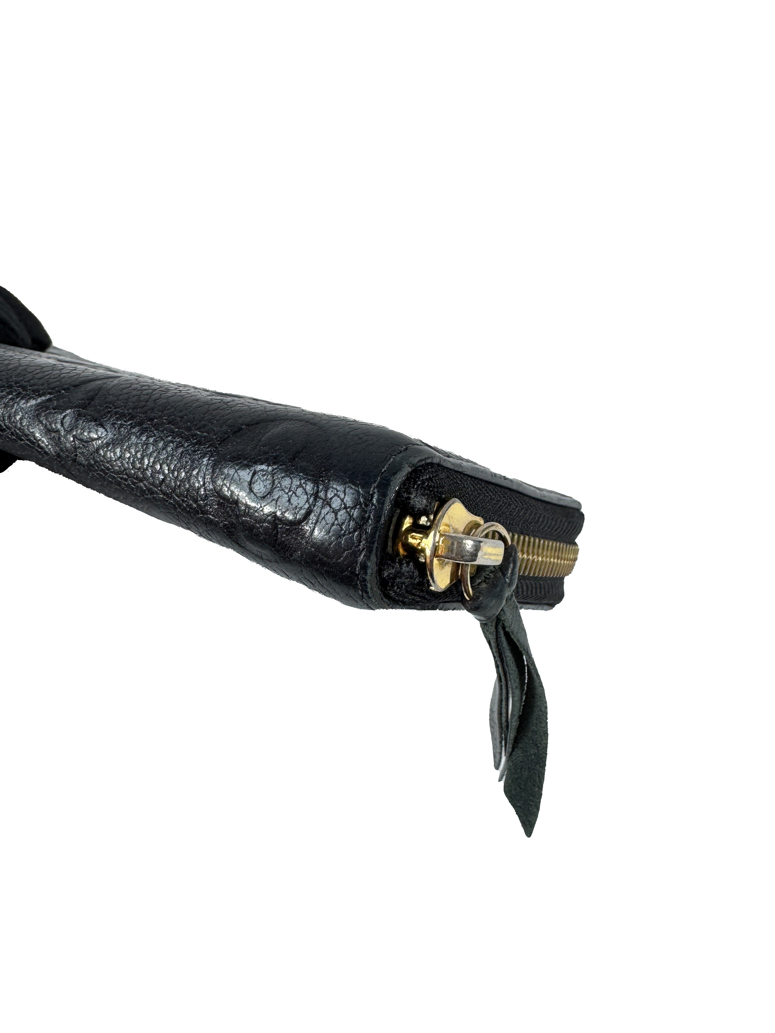 Louis Vuitton monogram empreinte leather black Clemence wallet SP2157