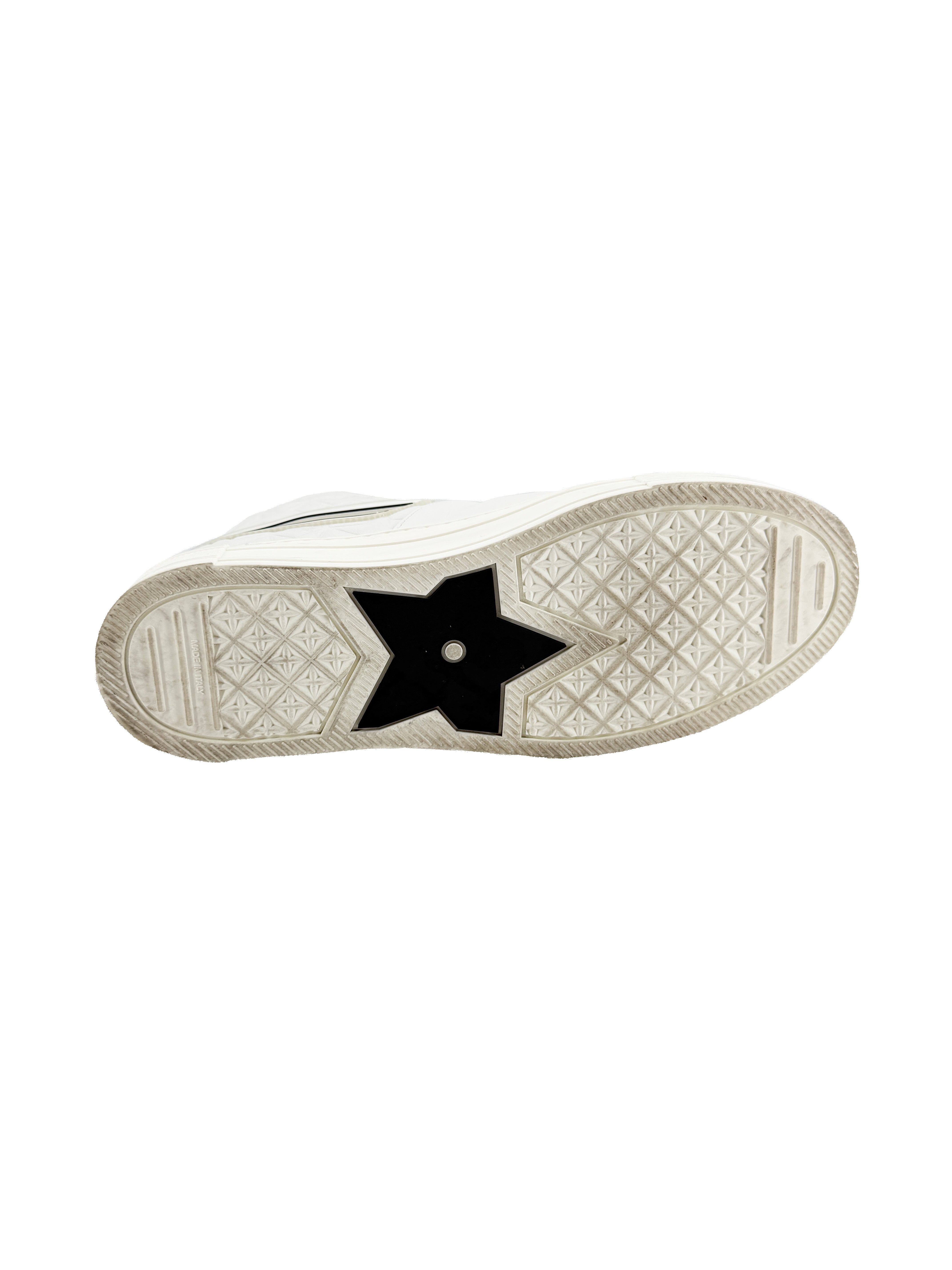 Christian Dior white Walk'N'Dior Star high top sneakers size 39 BOX