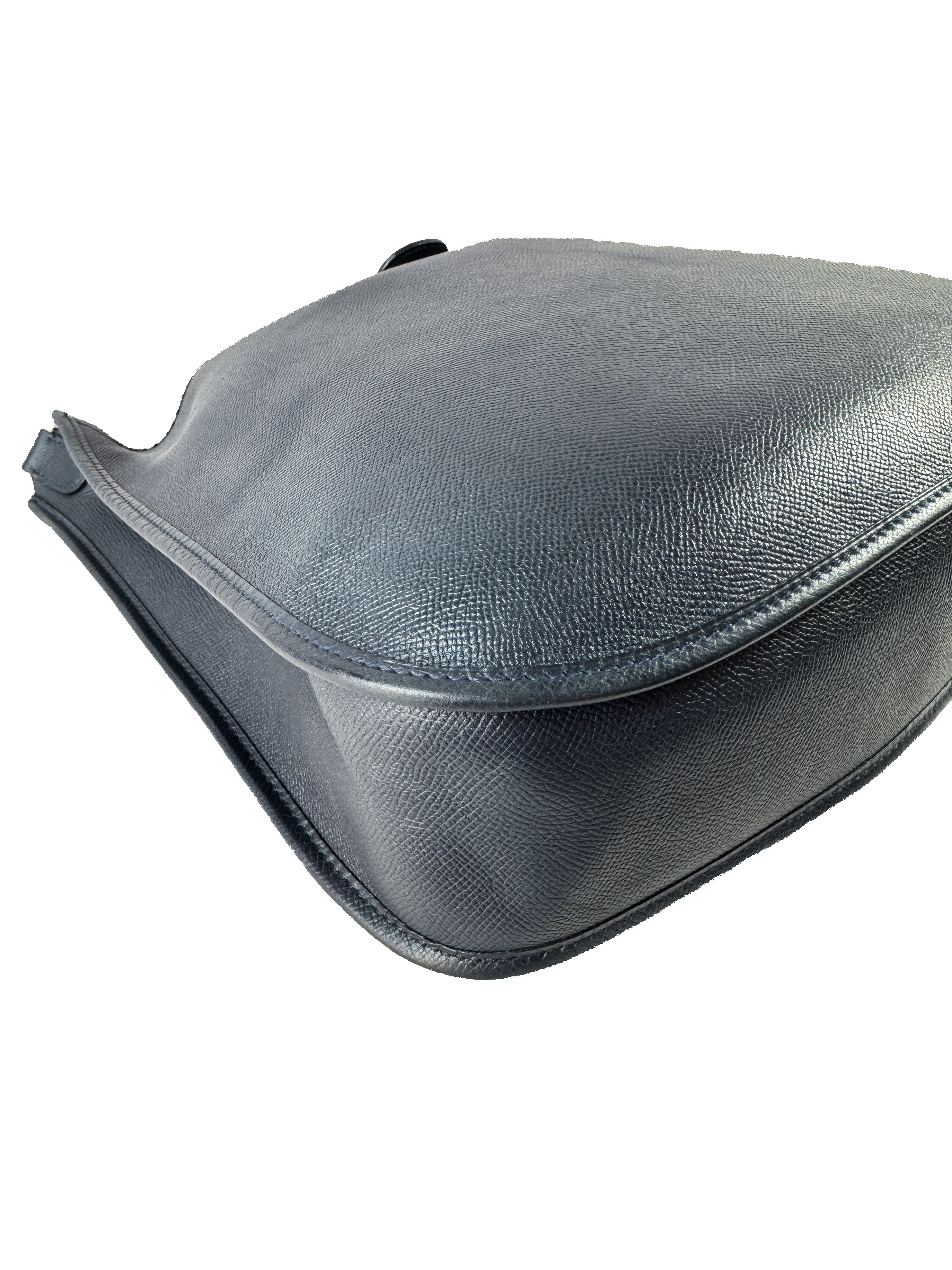 Hermès Courchevel Evelyne GM Bleu Nuit (1995)