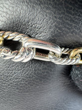 David Yurman sterling silver and 18k gold Madison chain bracelet