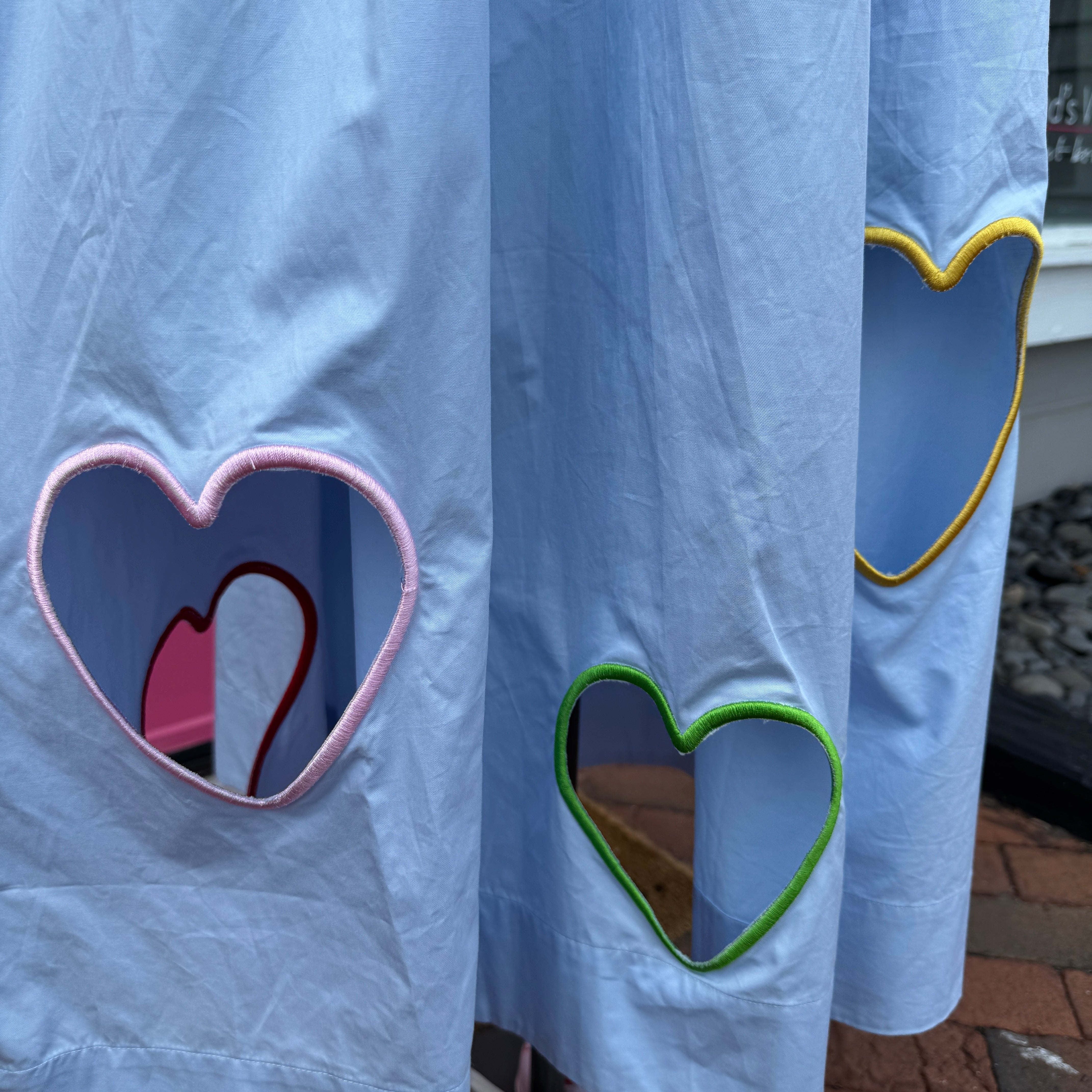 Mare Mare blue strapless heart cutout dress size XL NWT