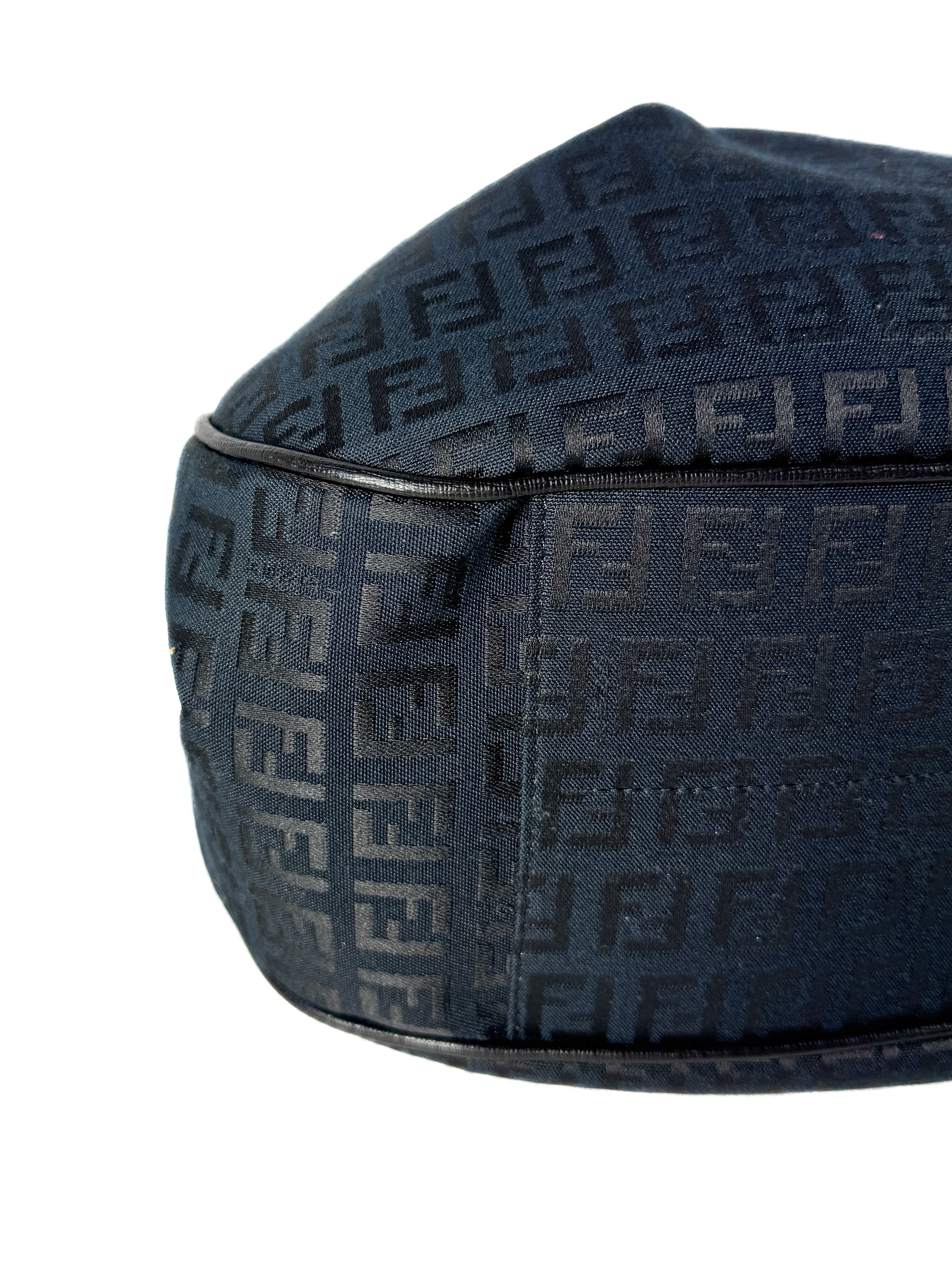 Fendi Zucchino navy, black, pink shoulder bag 8BH220-HJE 128-2354