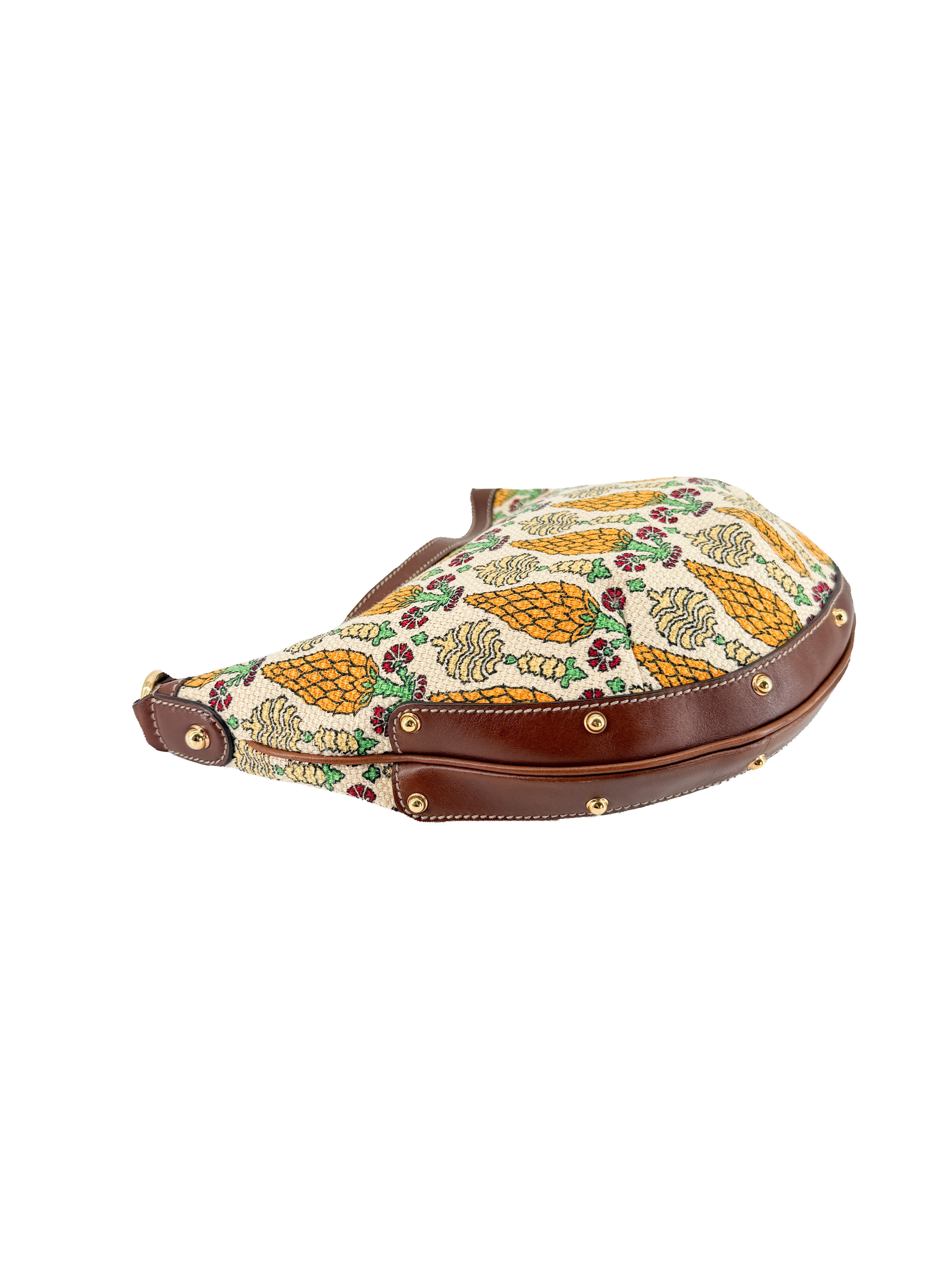Gucci monogram Biba pineapple print hobo bag 159773 482794