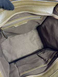 Celine olive leather mini luggage tote S-PA-1121