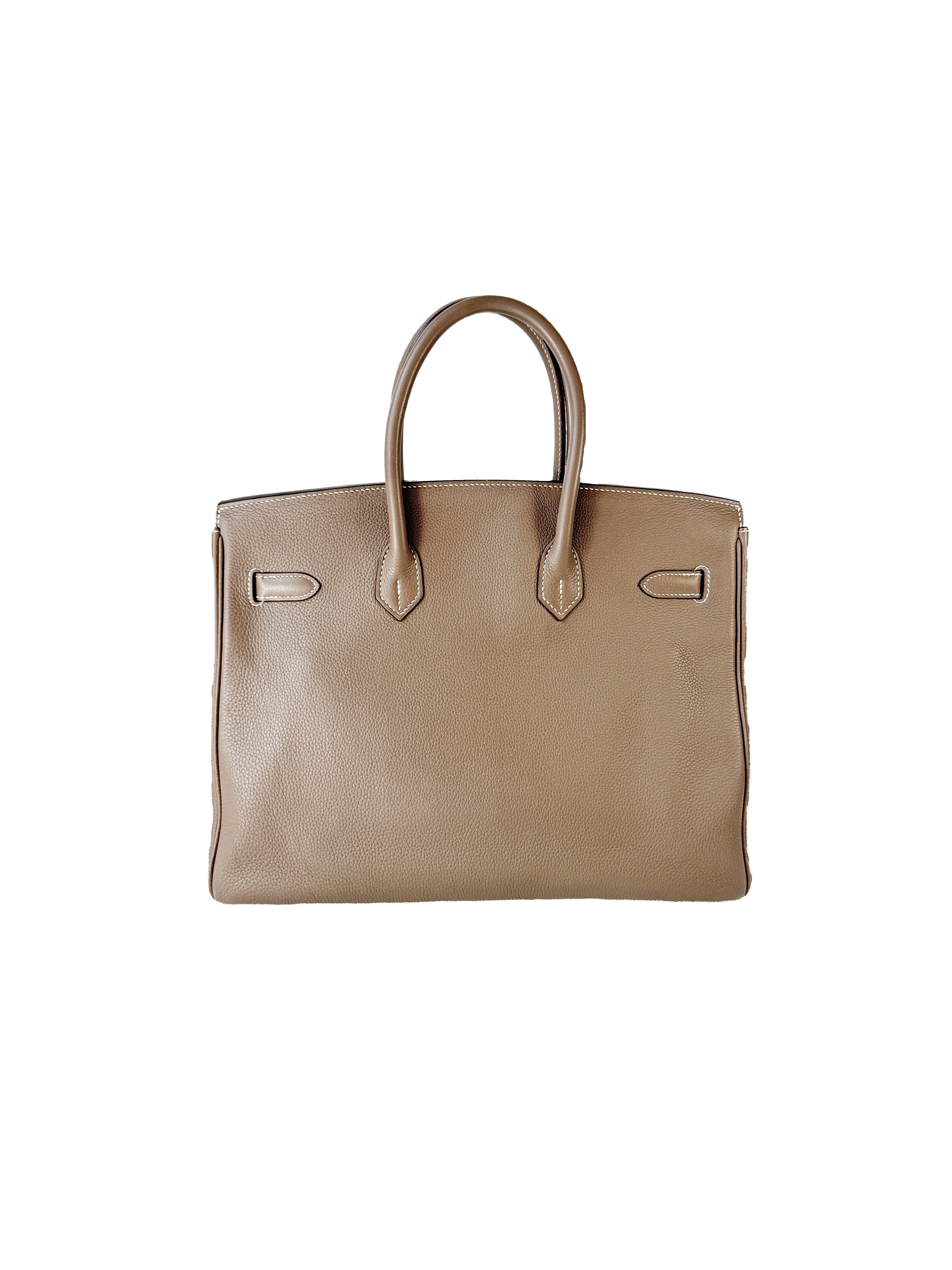 Hermès togo Birkin 35 Etoupe