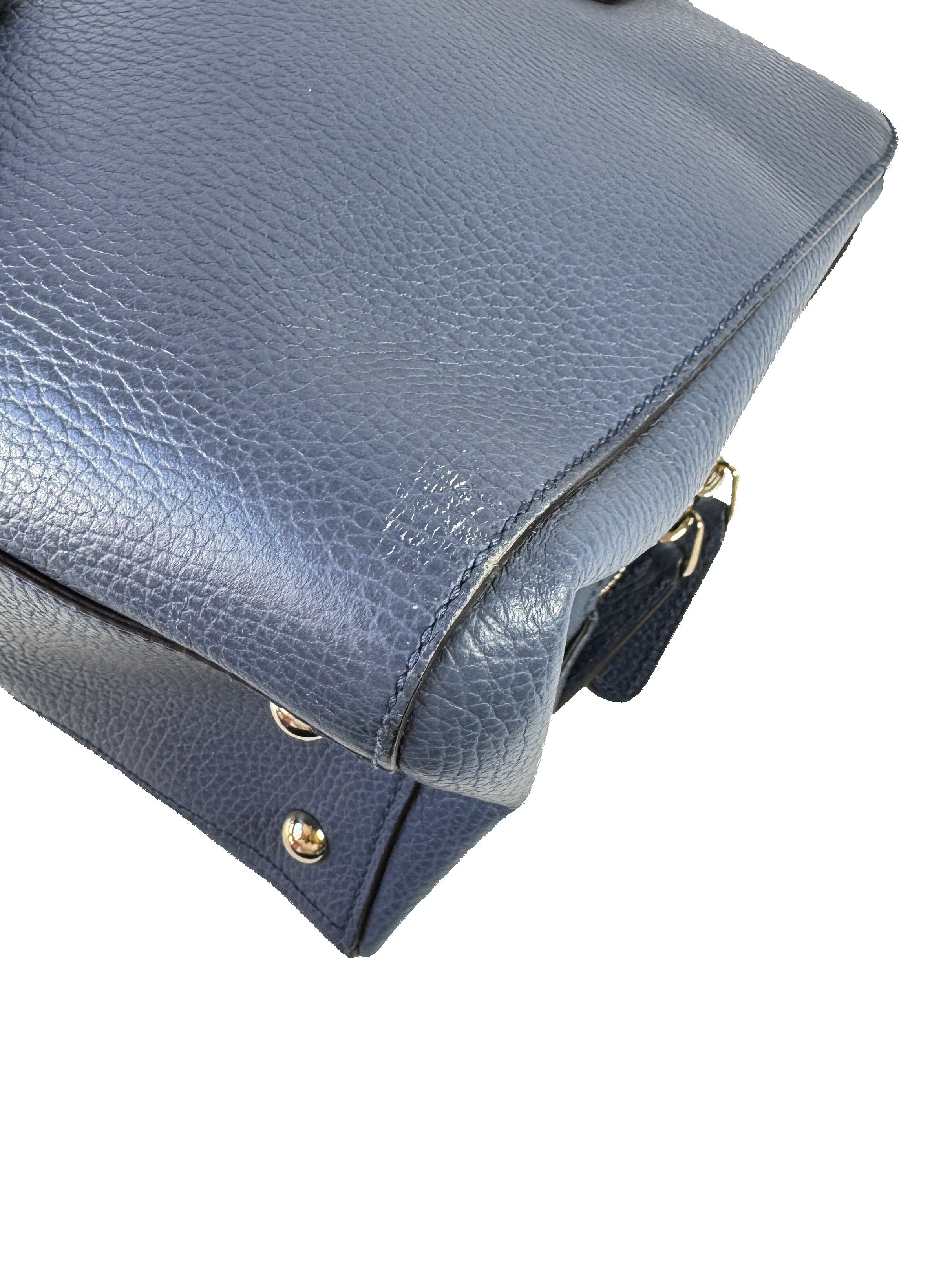 Gucci blue Lady Dollar handle medium tote 388558525040