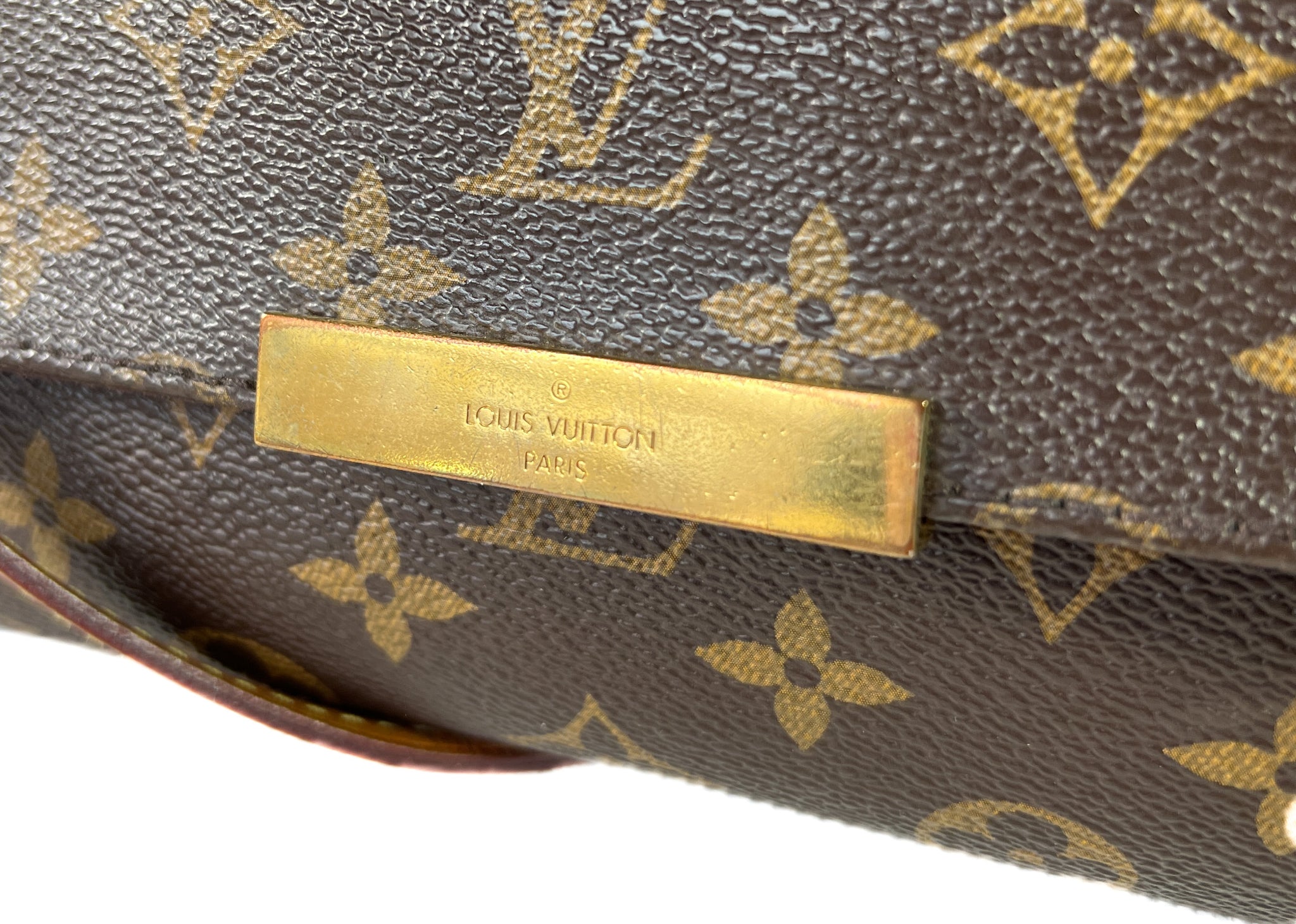 Louis Vuitton Brown Monogram Canvas Favorite MM Gold Hardware