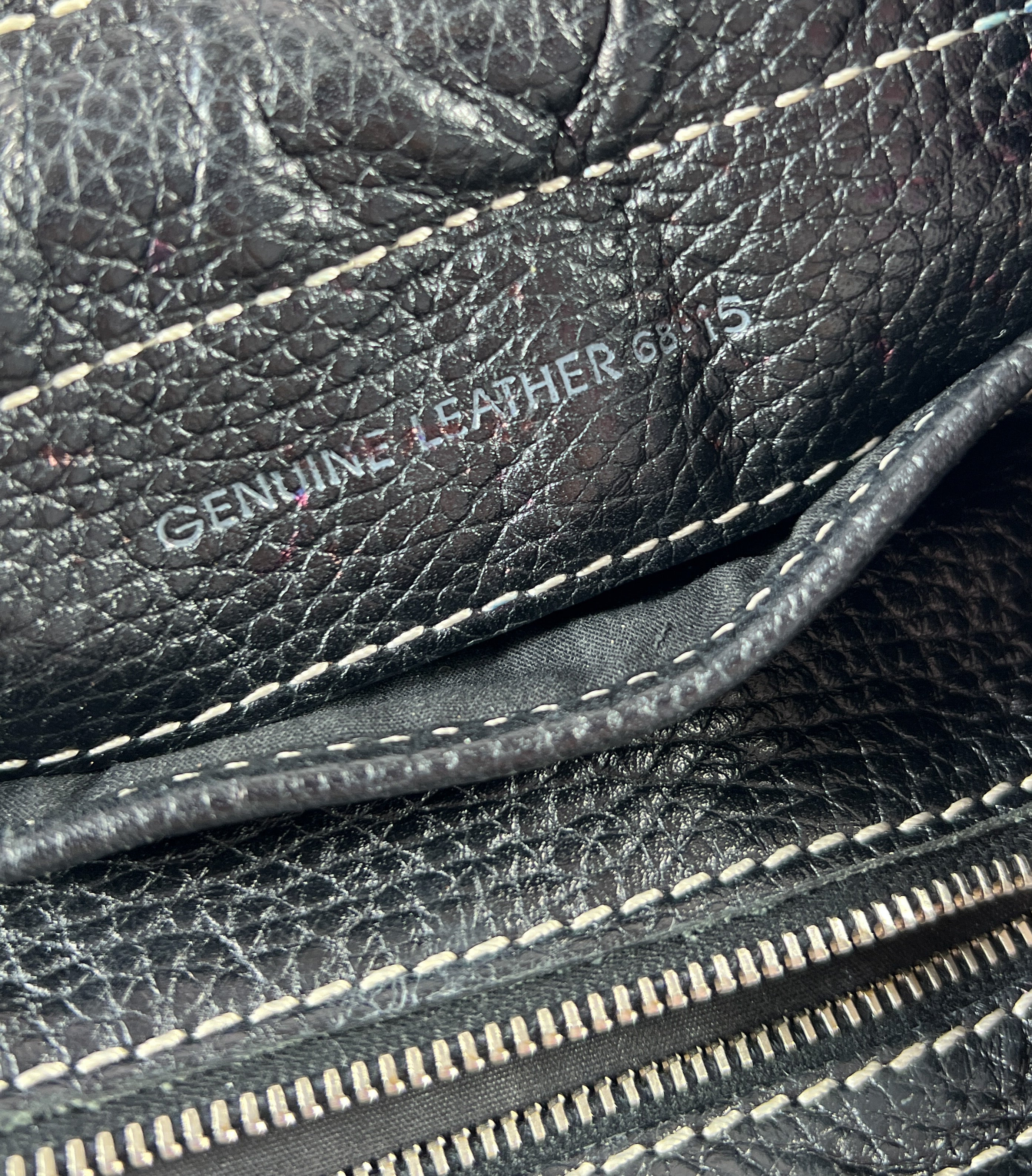 Tods black leather D Bag media tote