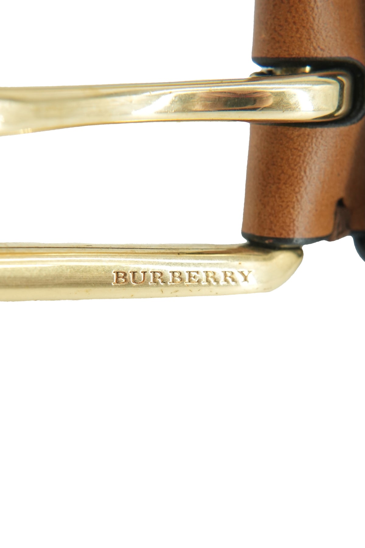 Burberry plaid canvas leather belt size 90