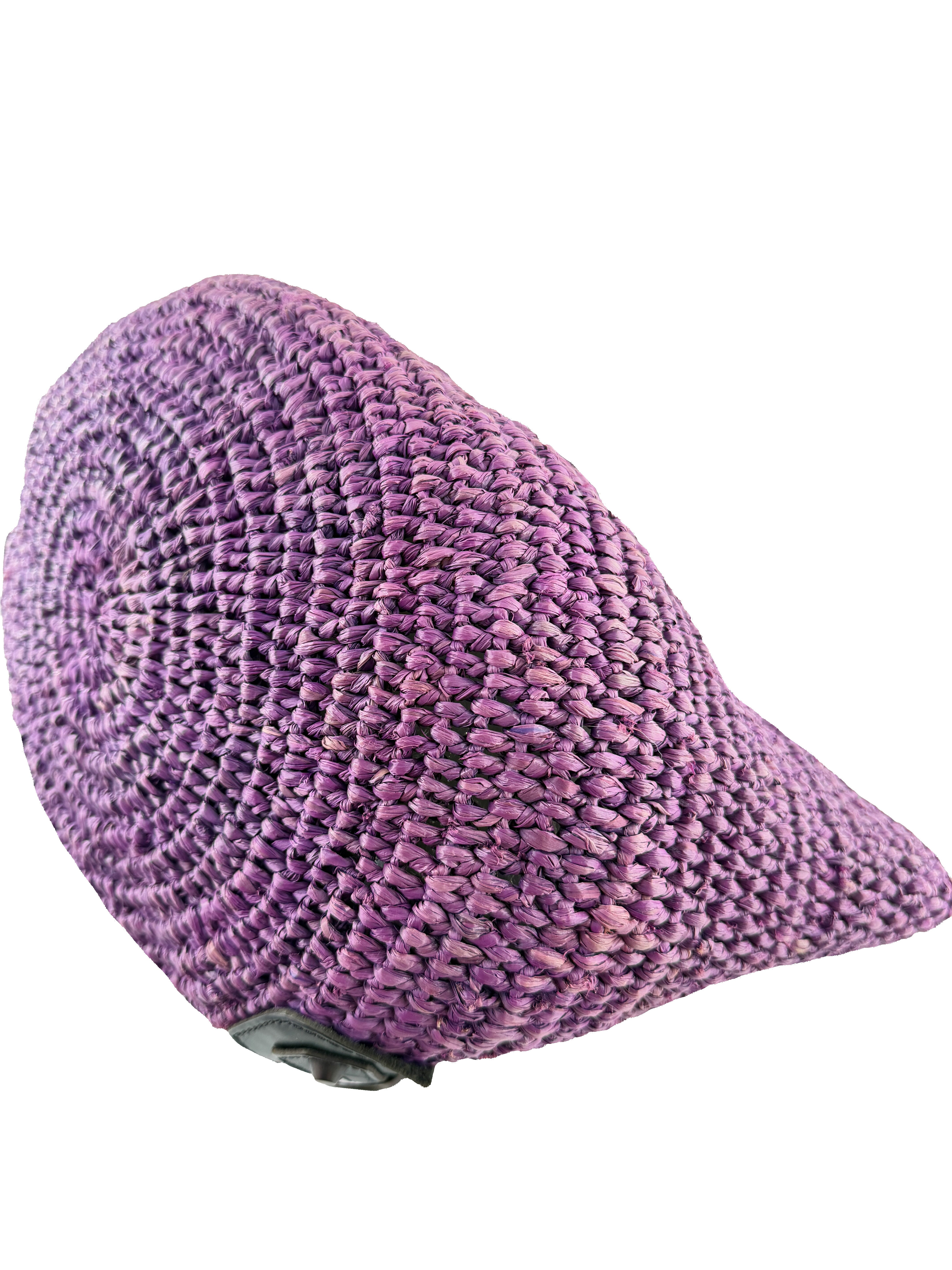 Balenciaga purple, black Raffia Motocross Panier basket 23674105260 515859