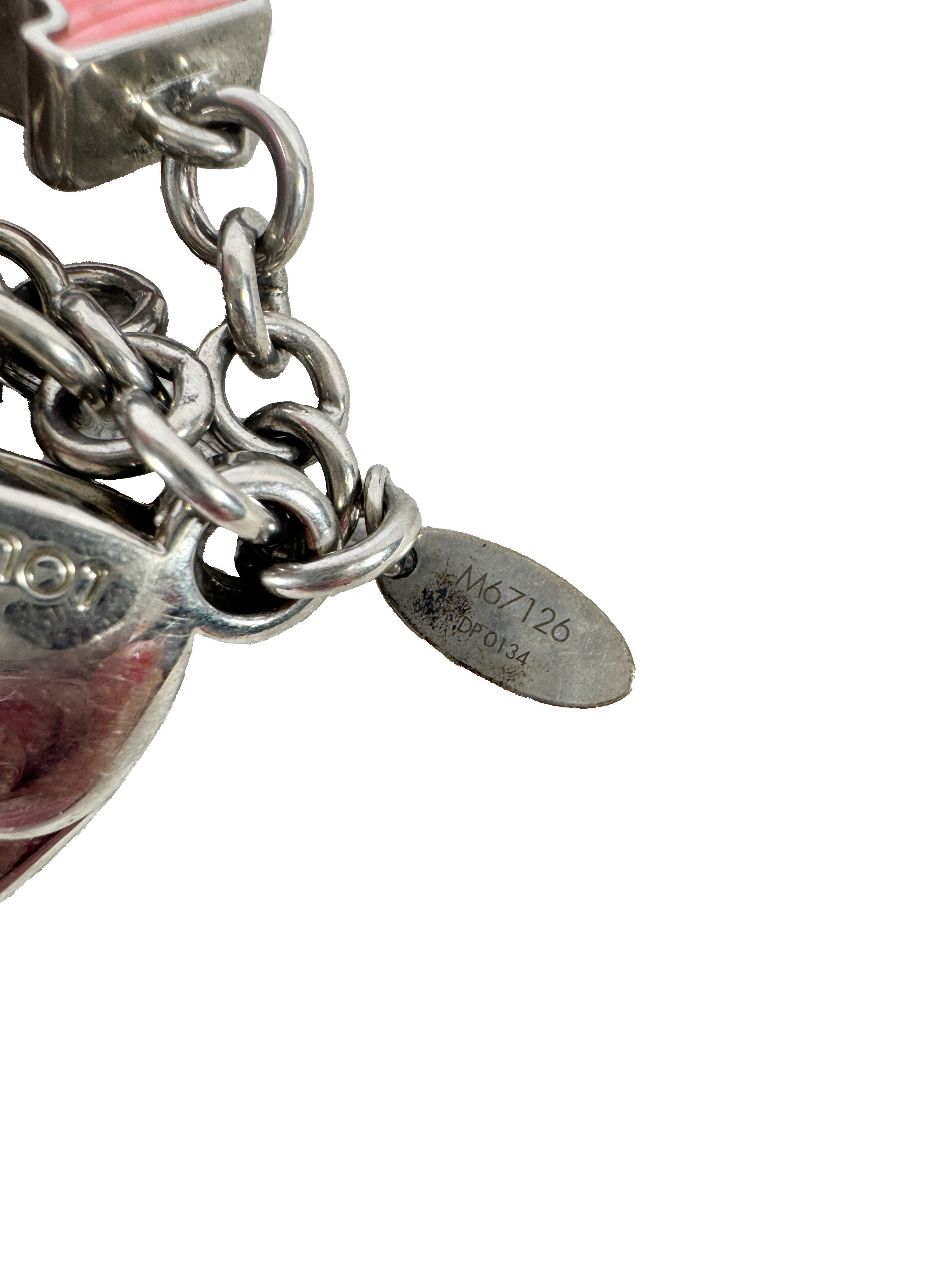 Louis Vuitton Fleur D'Epi yellow, pink, purple bag charm DP0134