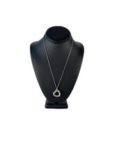 David Yurman sterling silver heart cable necklace