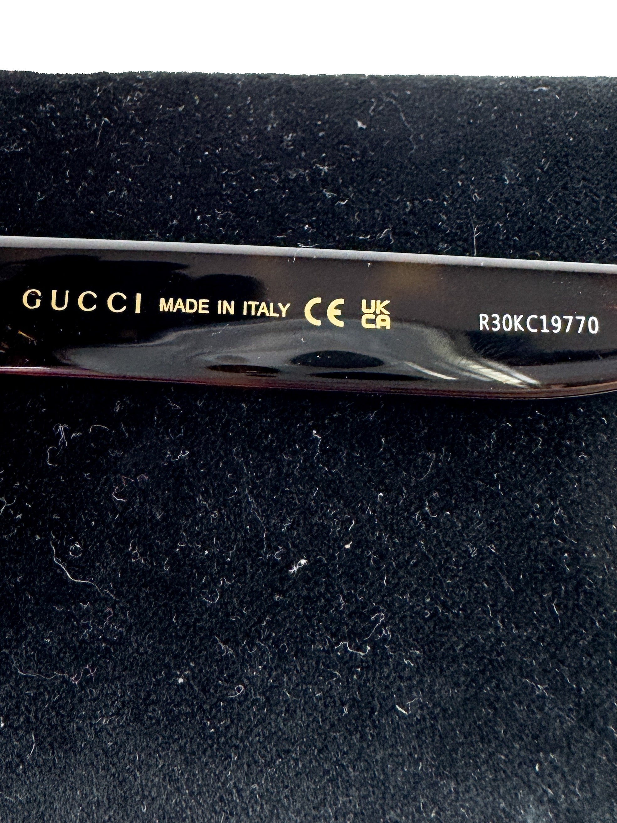 Gucci brown tortoise square sunglasses GG1337S CASE