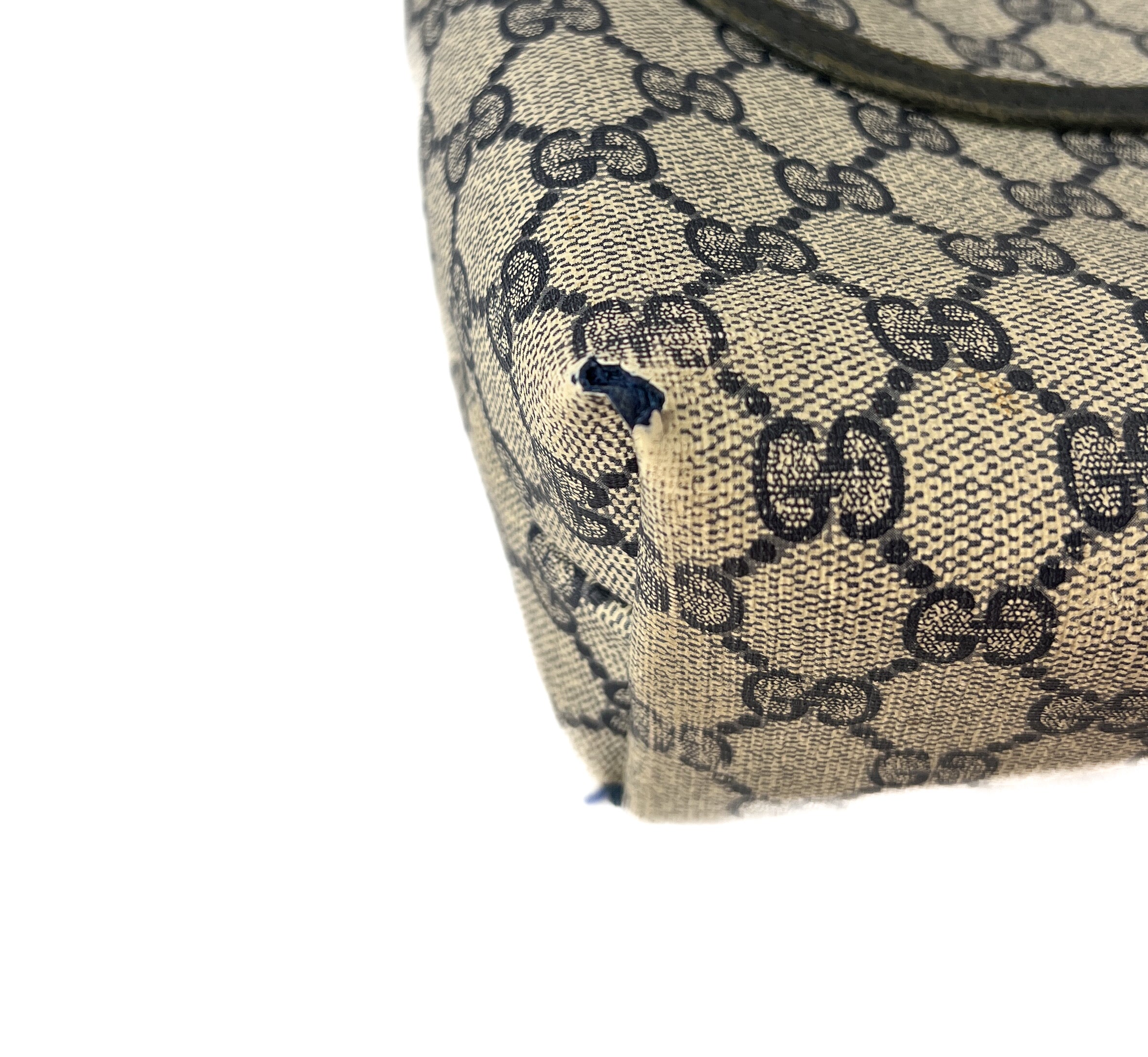 Gucci old Sherry line Ophidia blue monogram tote