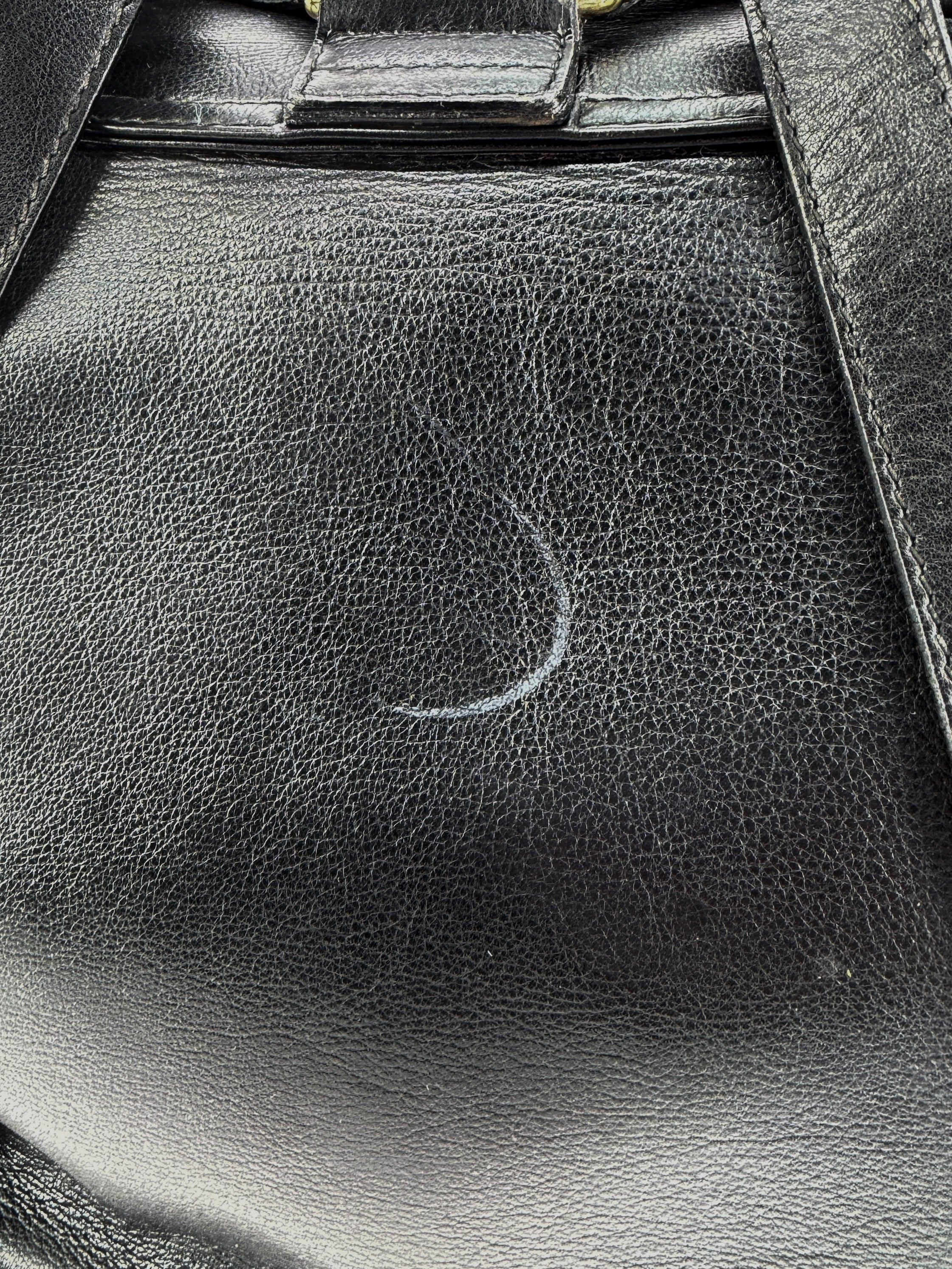 Gucci black Bamboo handle backpack 3580016