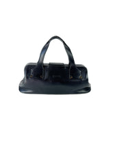 Gucci black leather doctor satchel 105378 002058