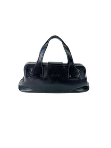 Gucci black leather doctor satchel 105378 002058