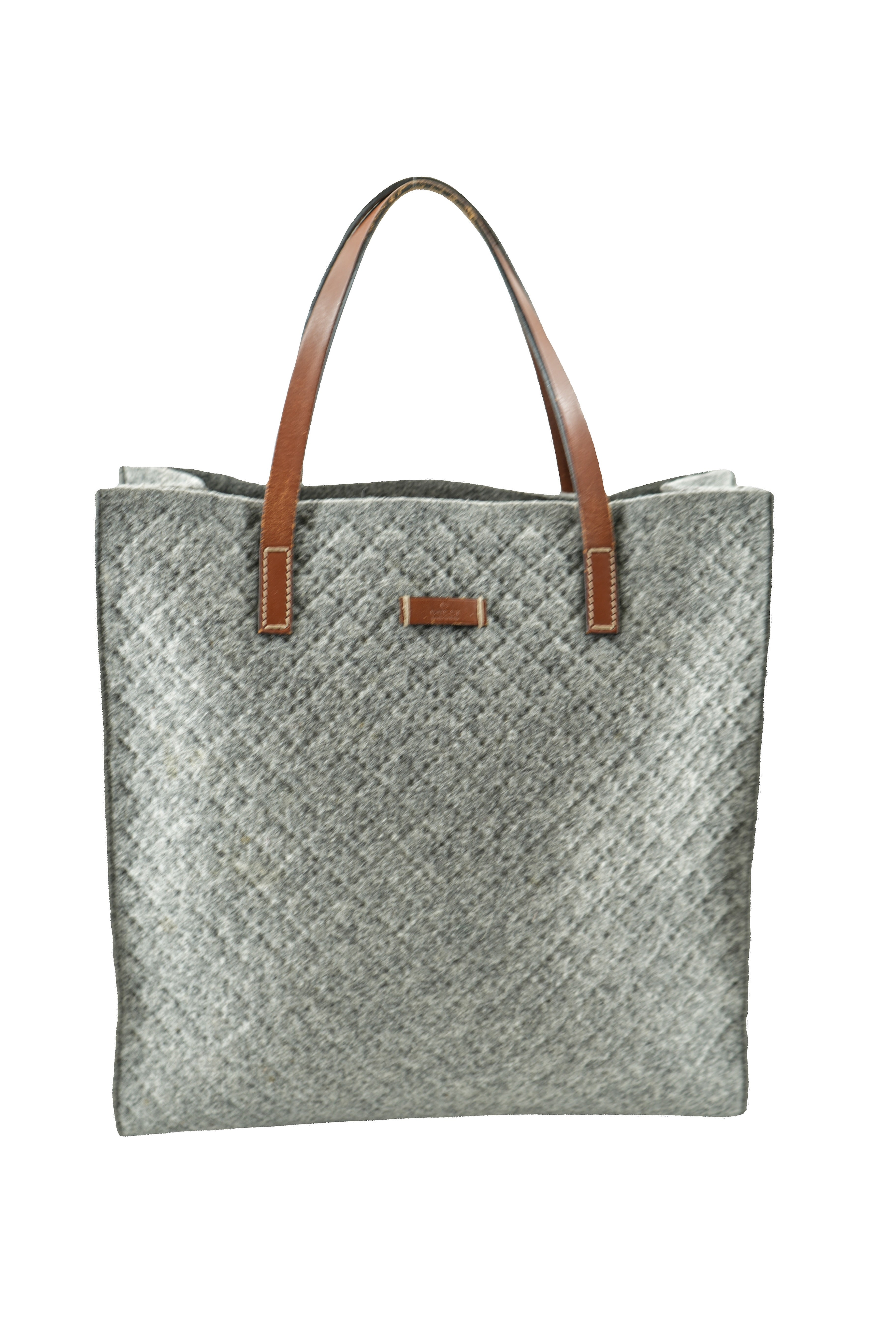 Gucci gray wool tote 295267-524947