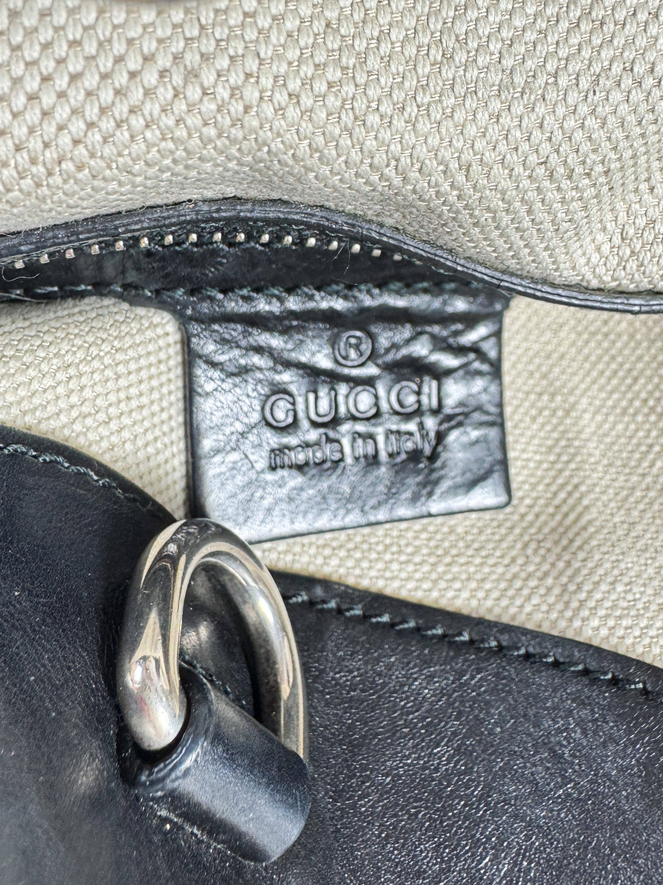 Gucci black horse head Ribot tote 296877 502752