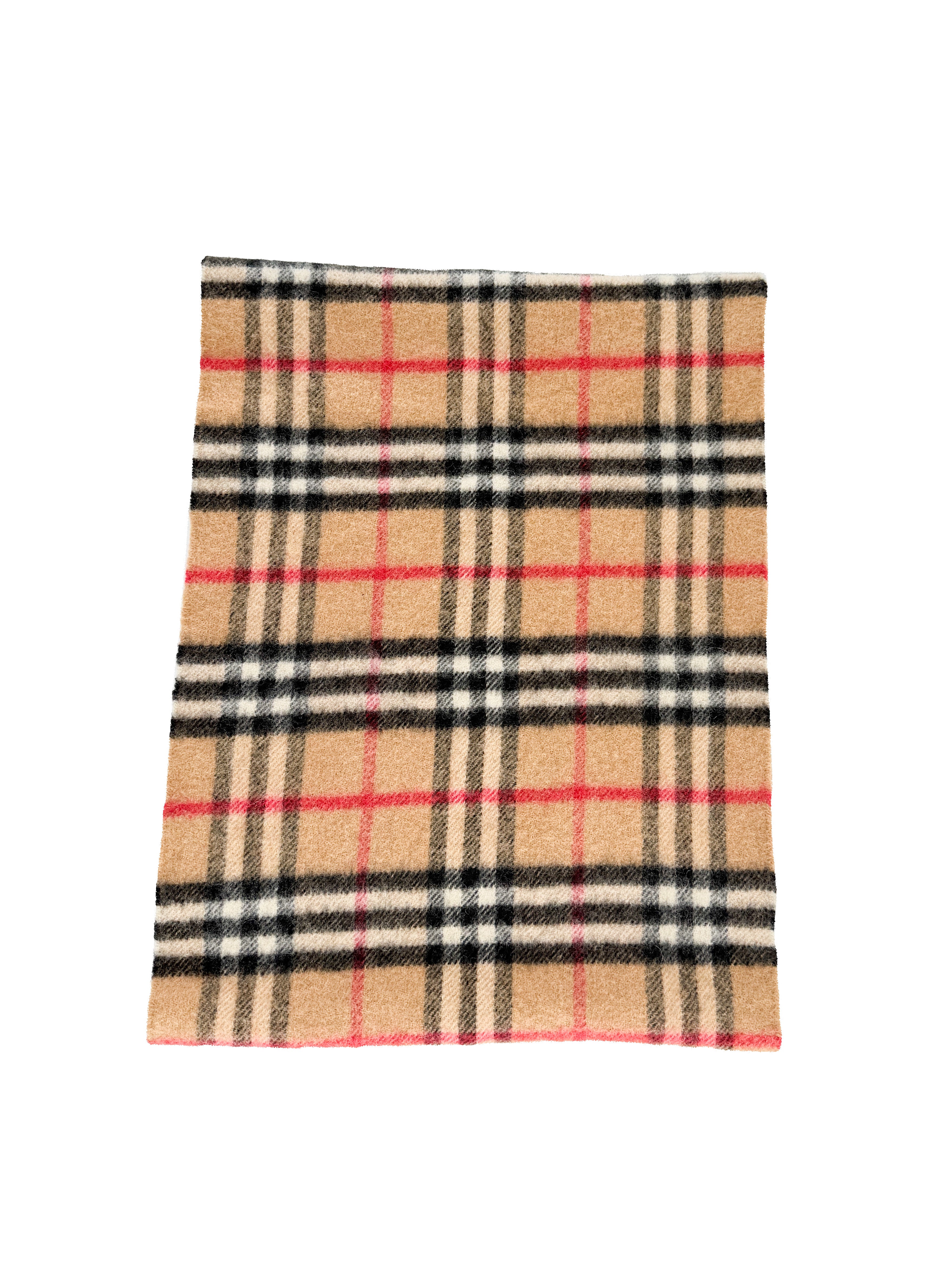 Burberry brown vintage cashmere scarf