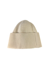 Louis Vuitton cream knit patch beanie hat BOX