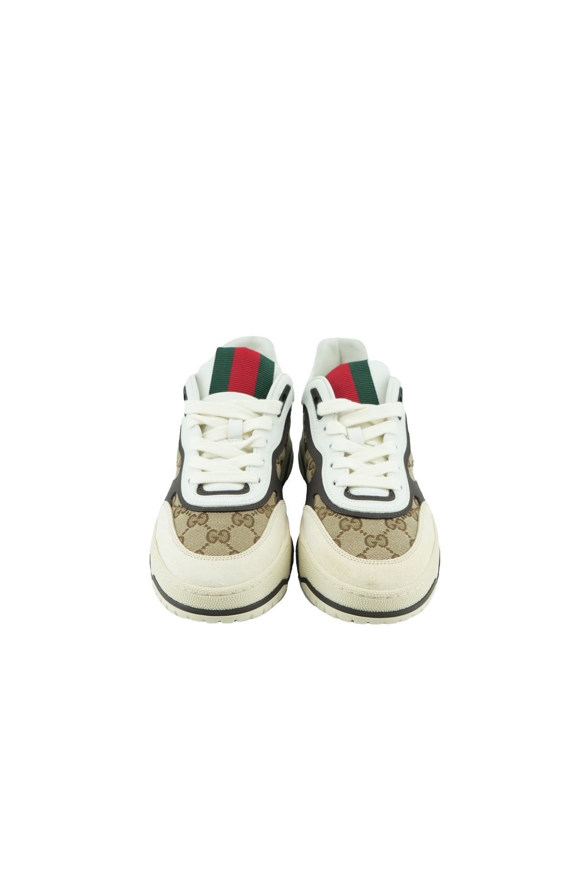 Gucci re-web leather sneakers size 38.5 NEW