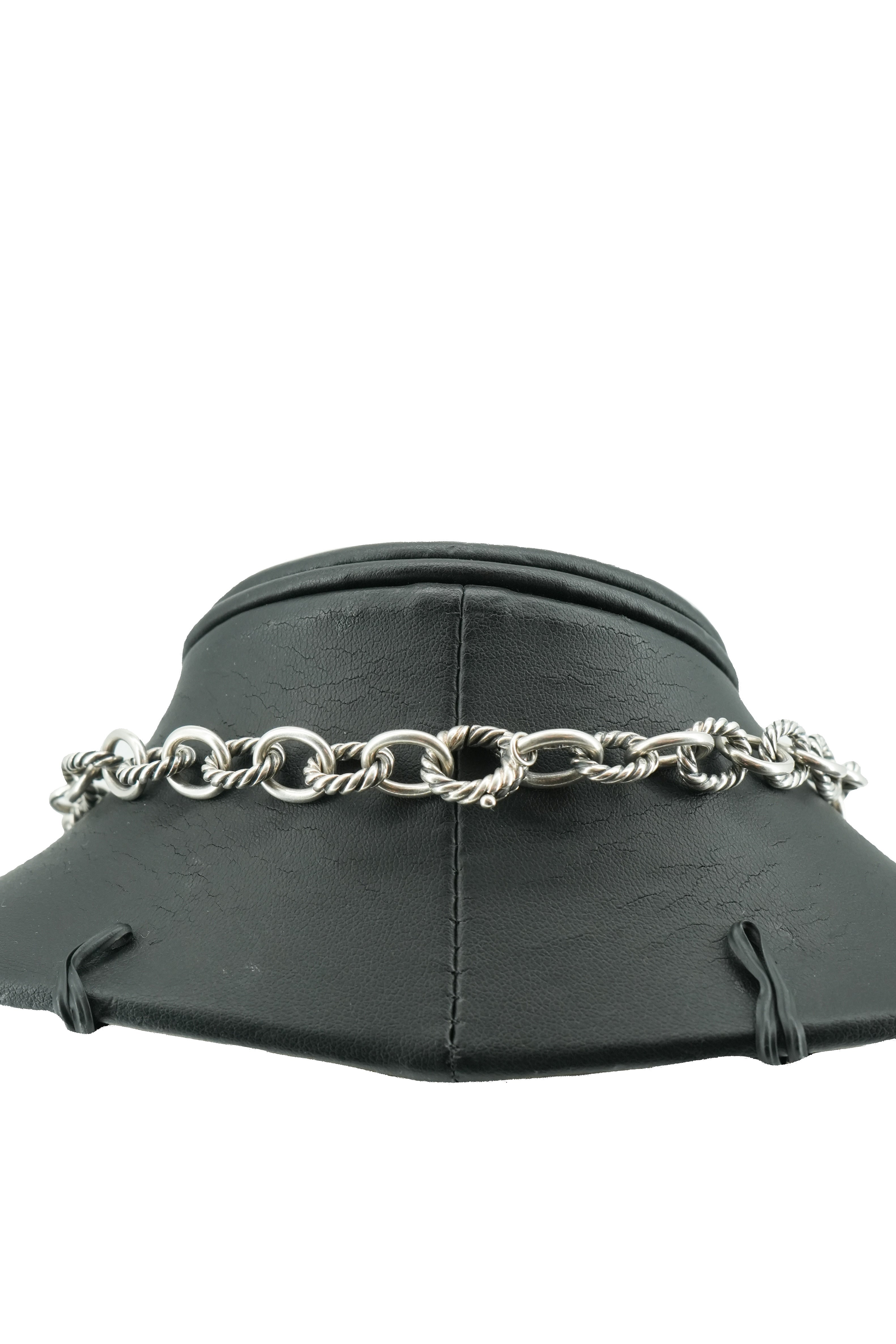 David Yurman sterling silver oval link necklace