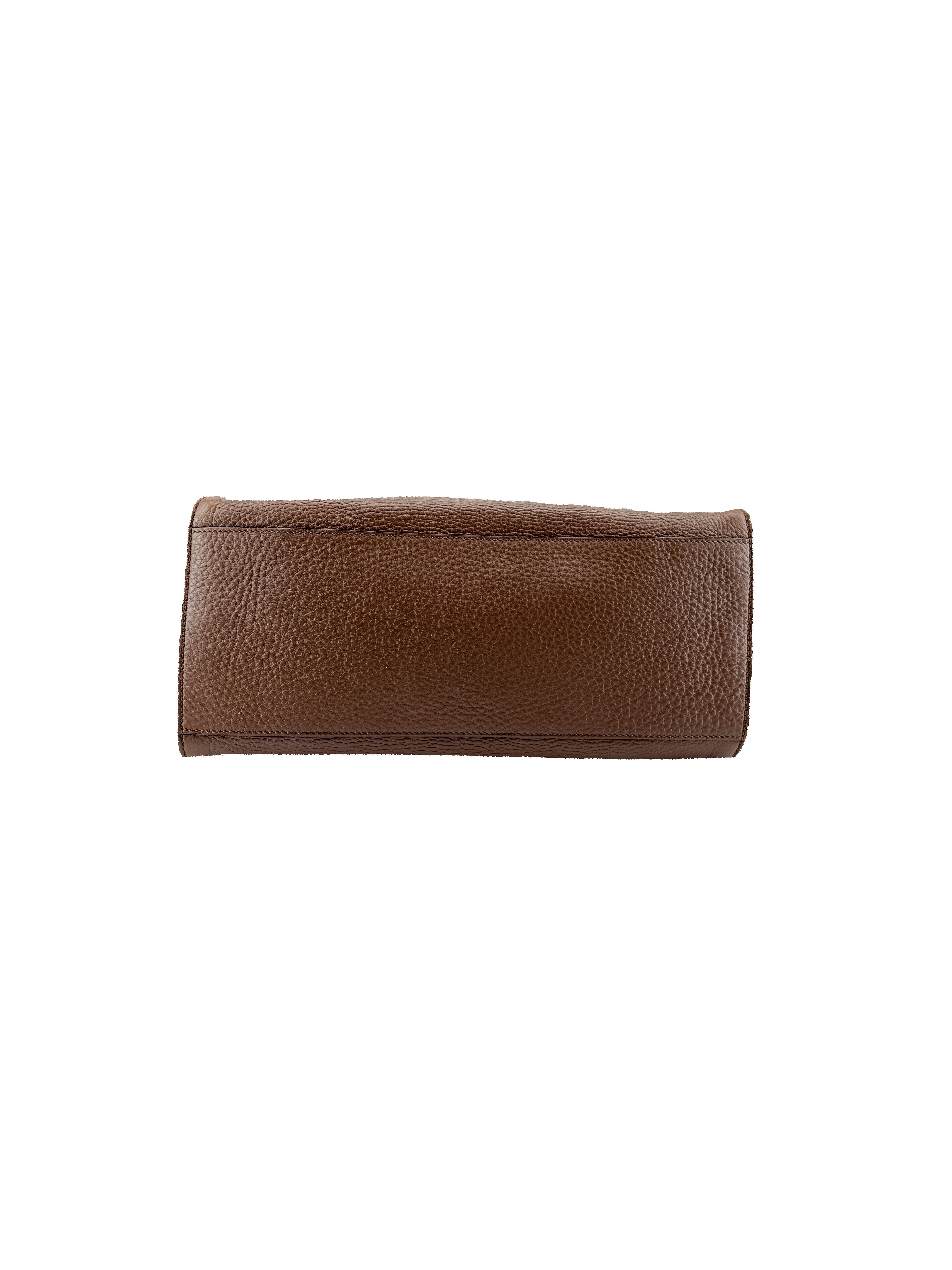 Gucci brown chartreuse Rambler tote 370822-493492
