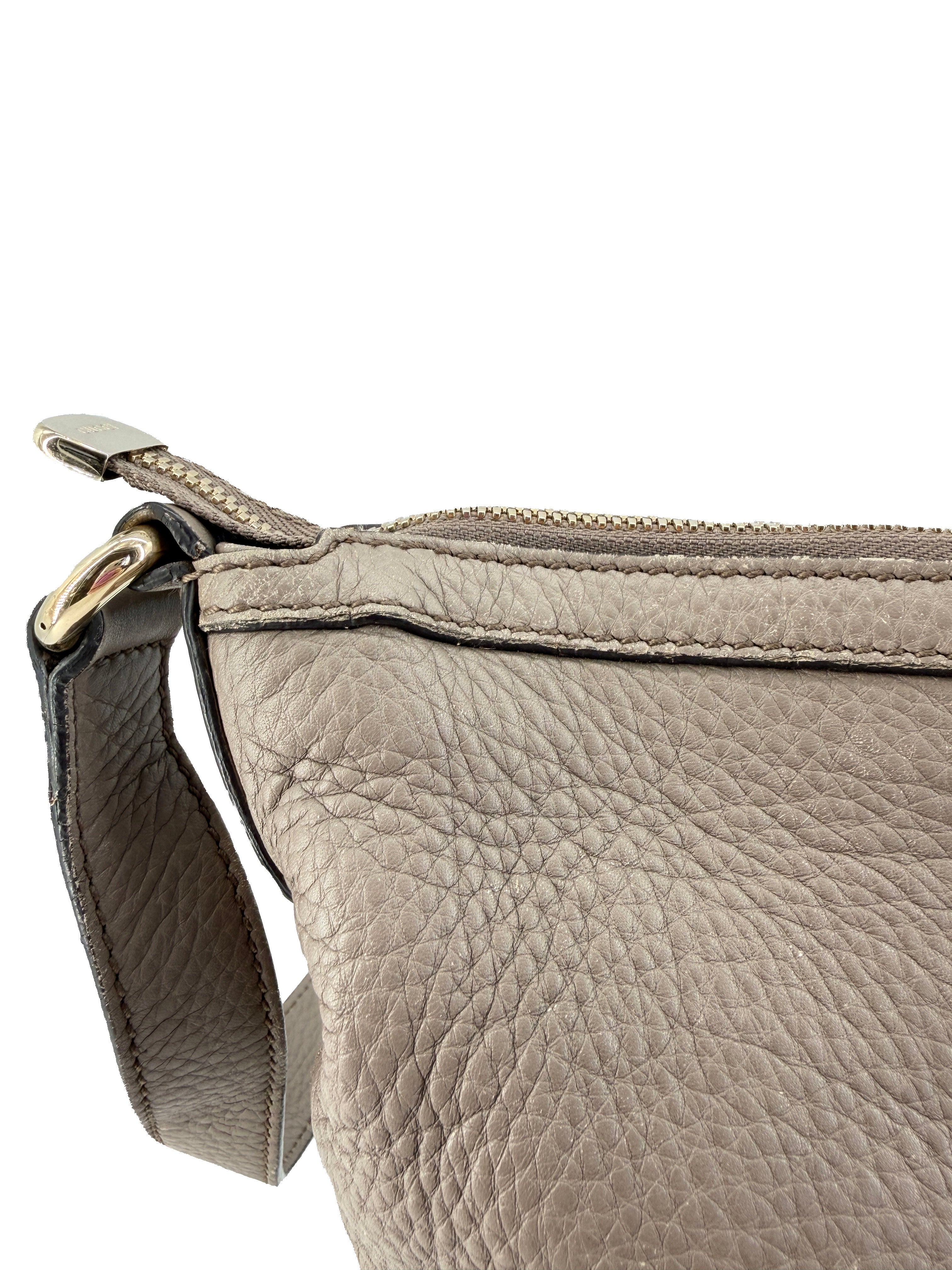 Gucci gray soho interlocking G shoulder bag 308361000926