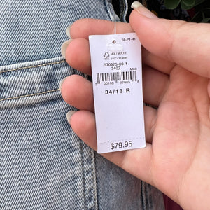 Gap high rise straight ankle jeans size 18 NWT