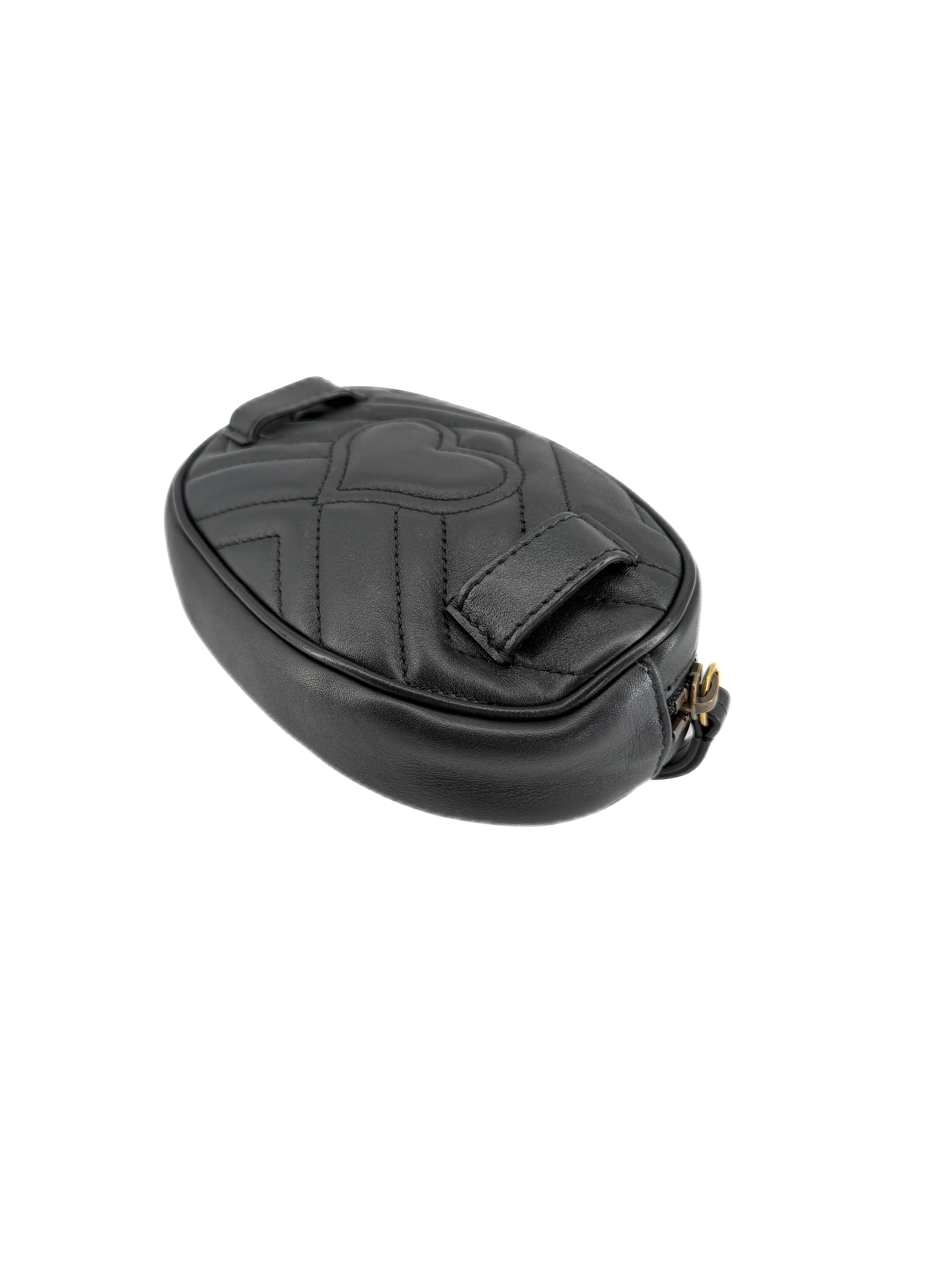 Gucci GG Marmont black belt bag 476434 493075