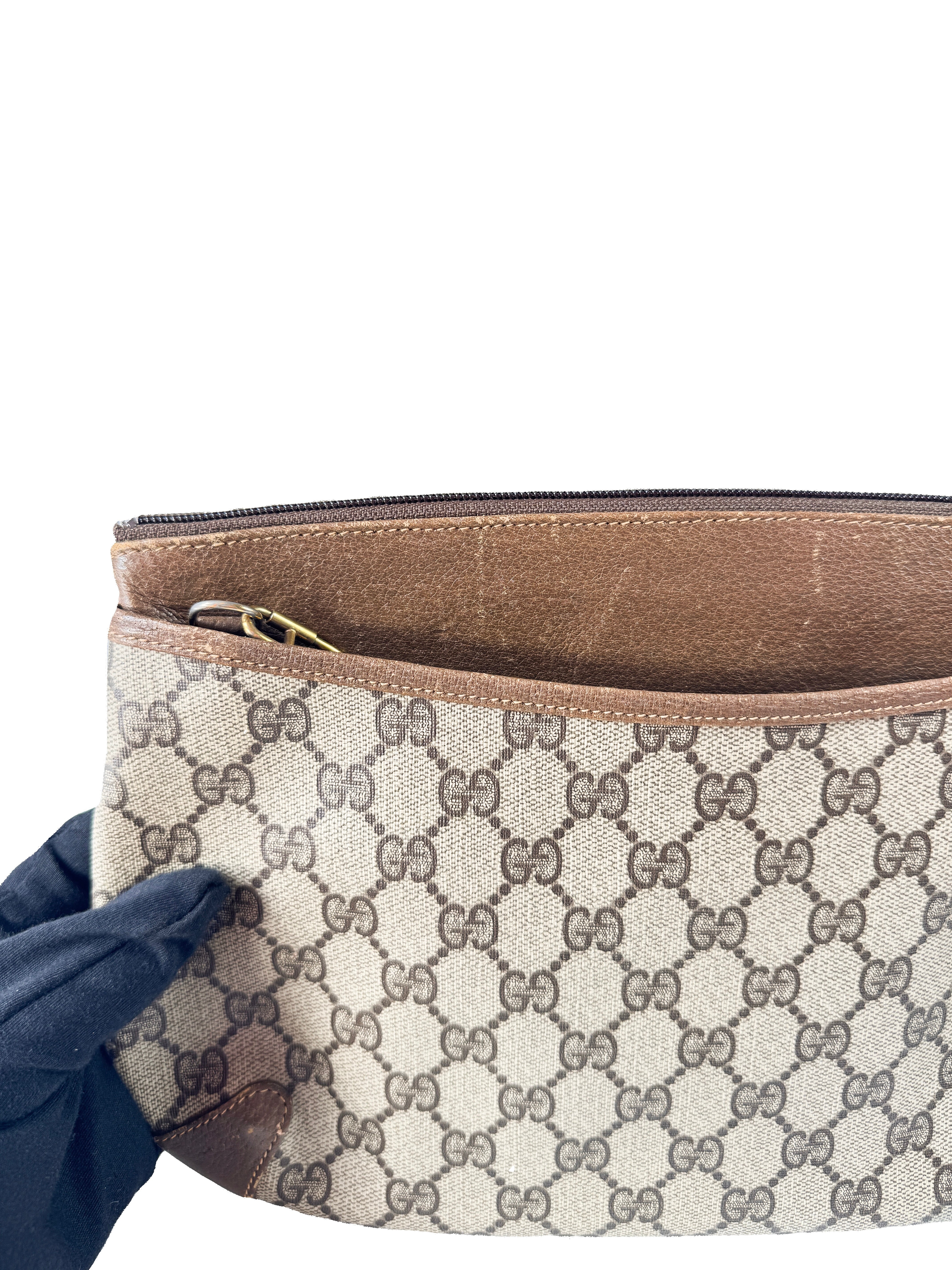 Gucci brown vintage Sherry line crossbody 90402026