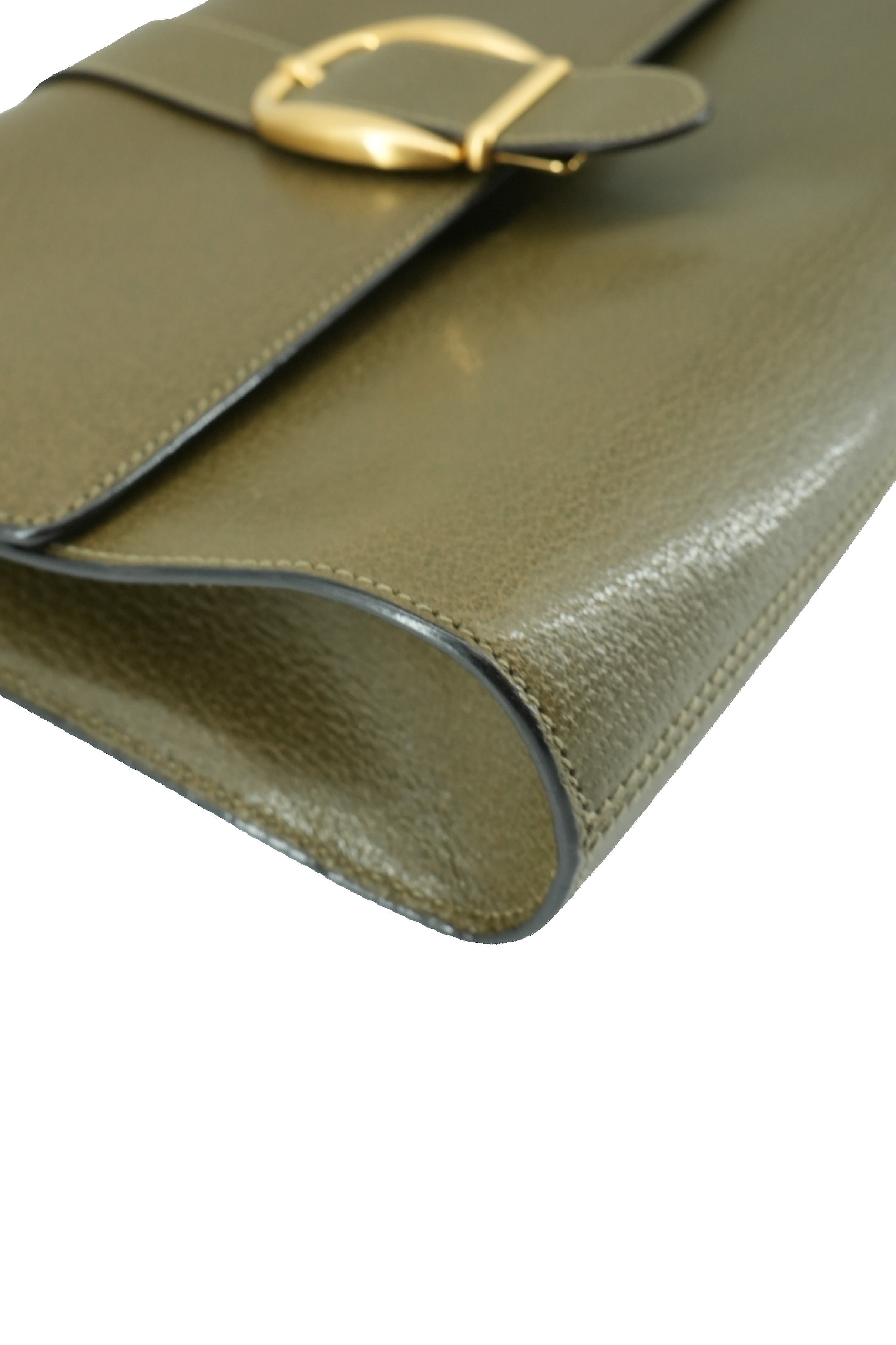 Gucci olive buckle vintage shoulder bag 004-23-0467