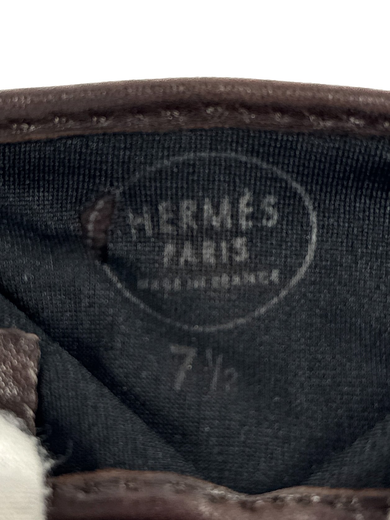 Hermès brown leather vintage Serie gloves size 7.5