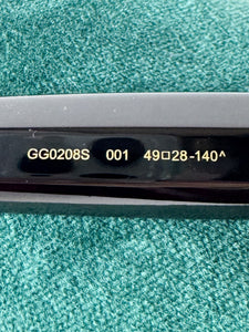 Gucci black GG star sunglasses GG0208S CASE