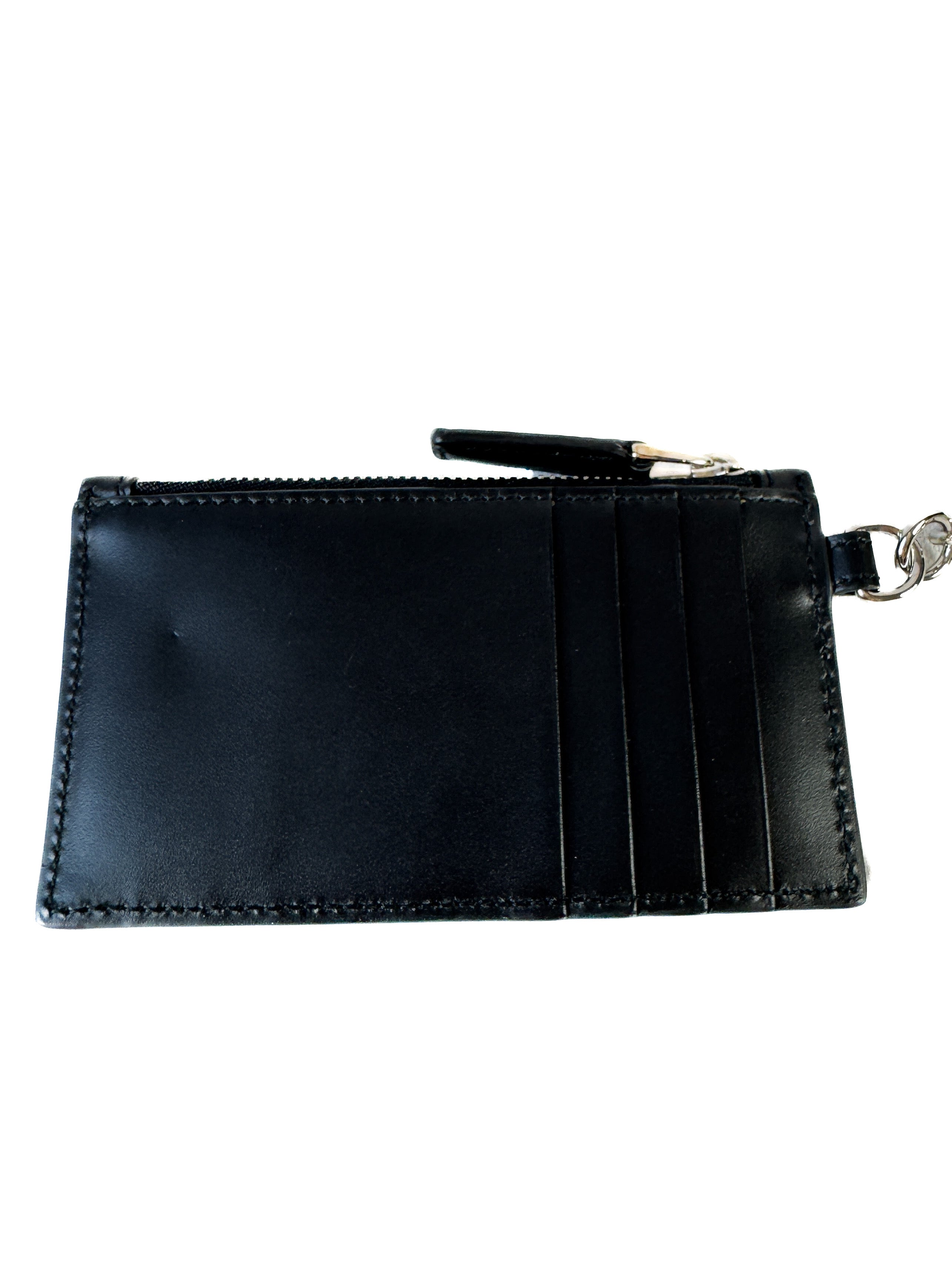 Gucci black leather GG sherry line lanyard 523815-2067