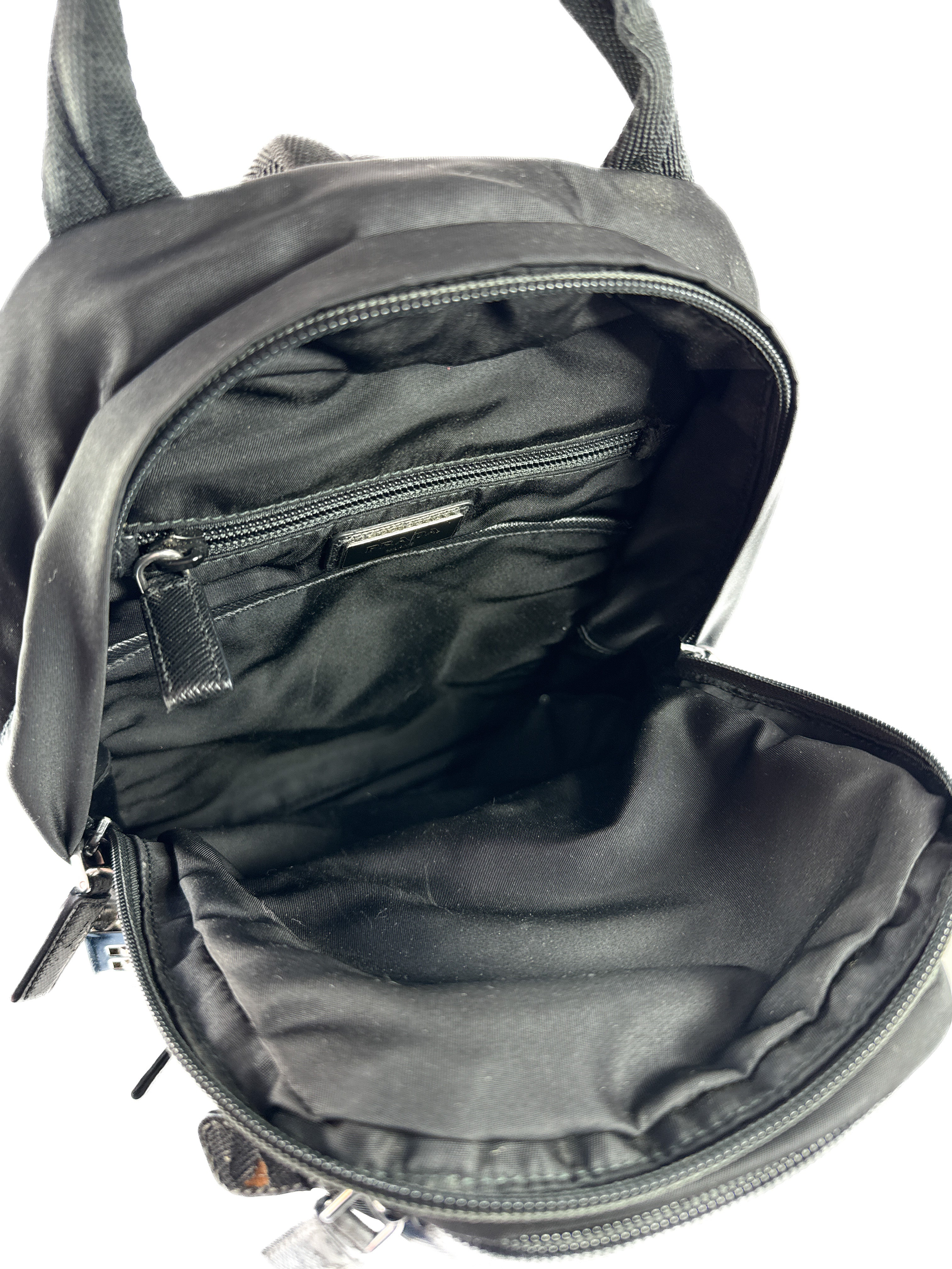 Prada black nylon Tessuto sling backpack **as is**